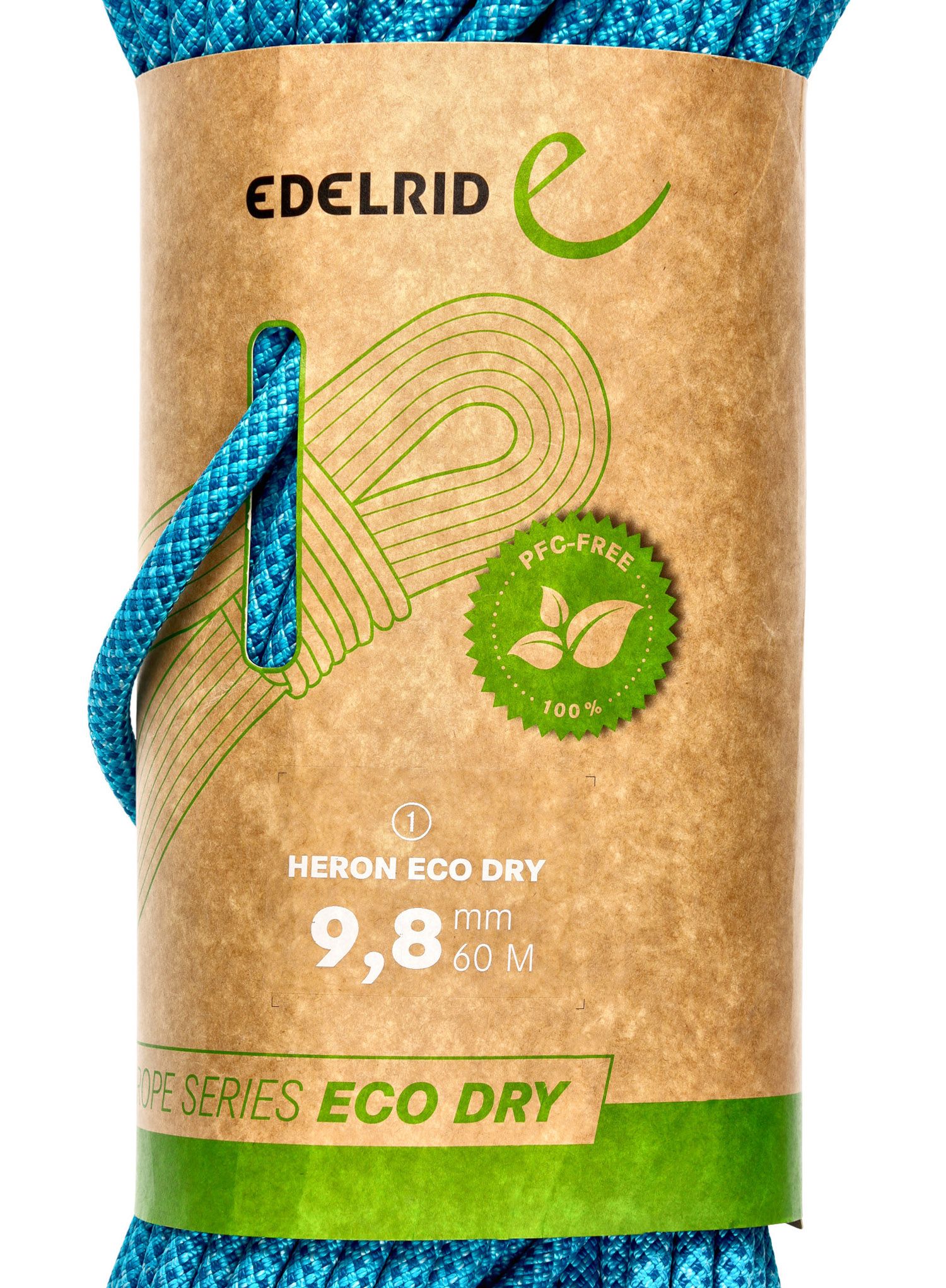 Dinamična vrv Edelrid Heron Eco Dry 9,8 mm 60 m - icemint