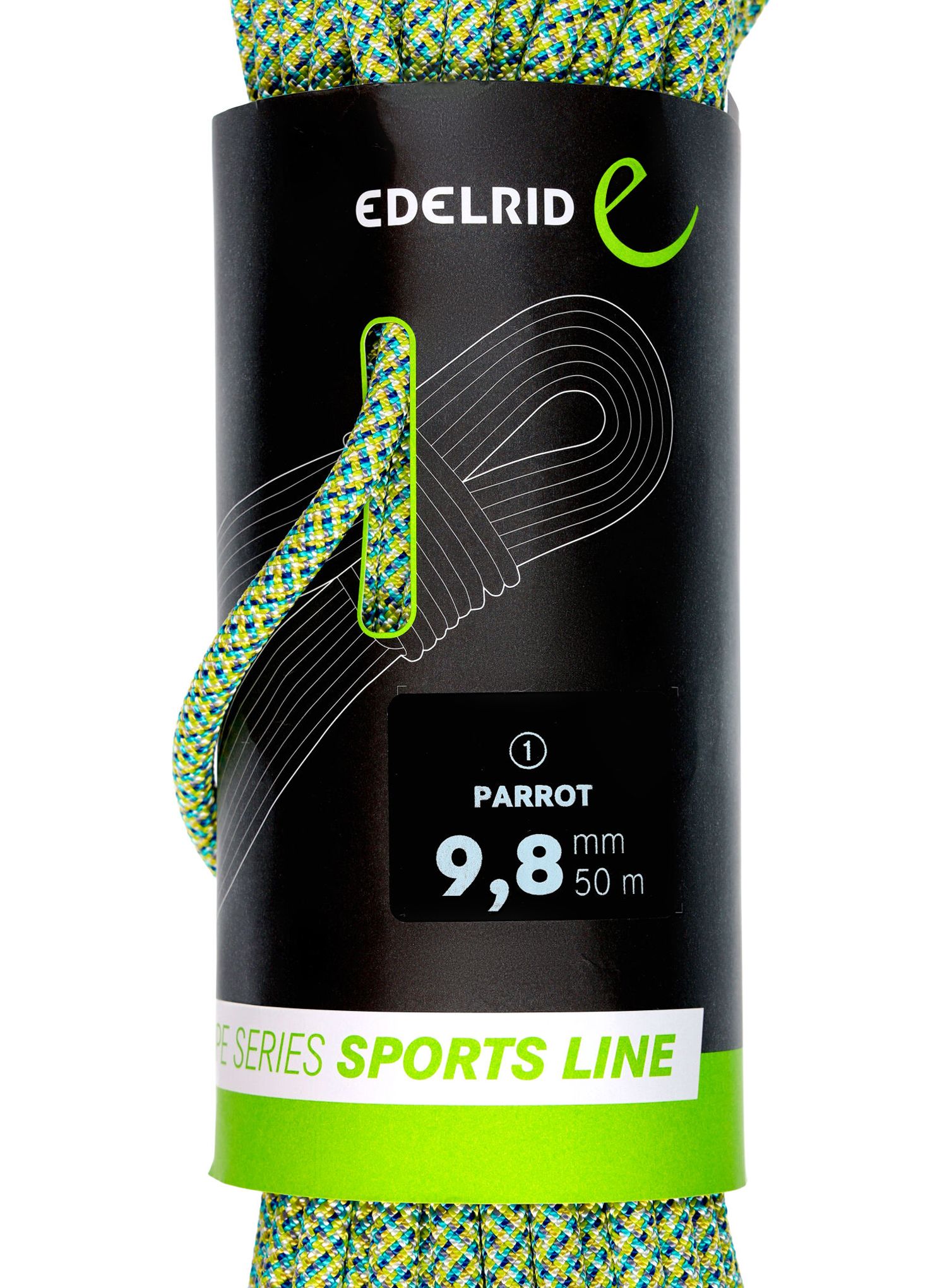 Plezalna vrv Edelrid Parrot 9,8 mm 50 m - assorted