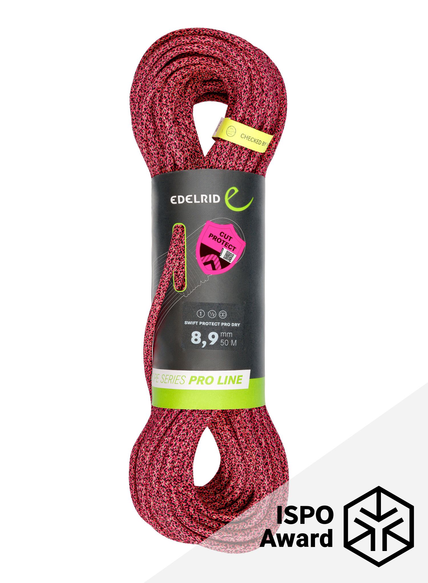 Dinamična vrv Edelrid Swift Protect Pro Dry 8,9 mm 50 m - night fire