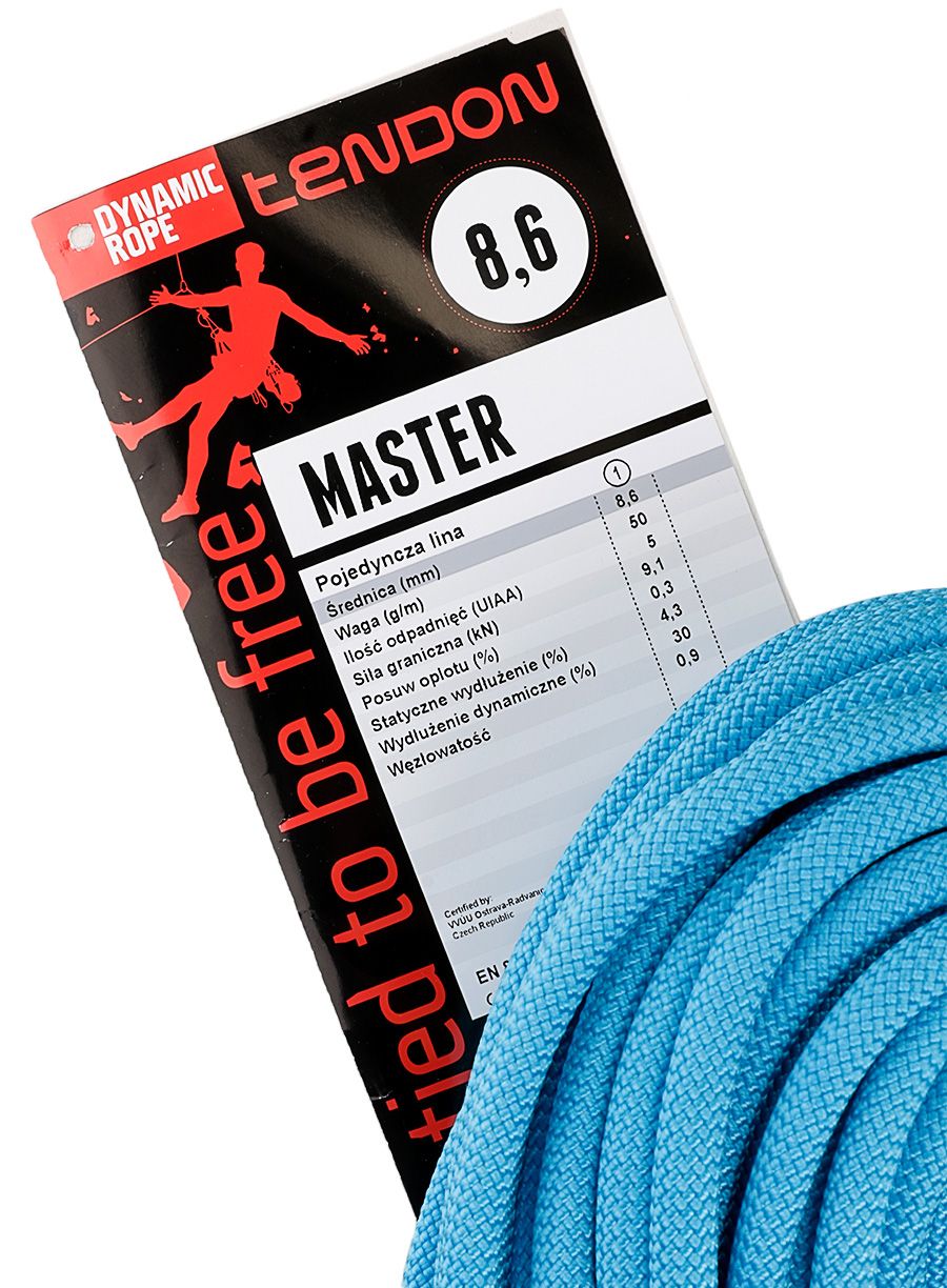 Plezalna vrv Tendon Master 8.6 mm 50m - turquoise