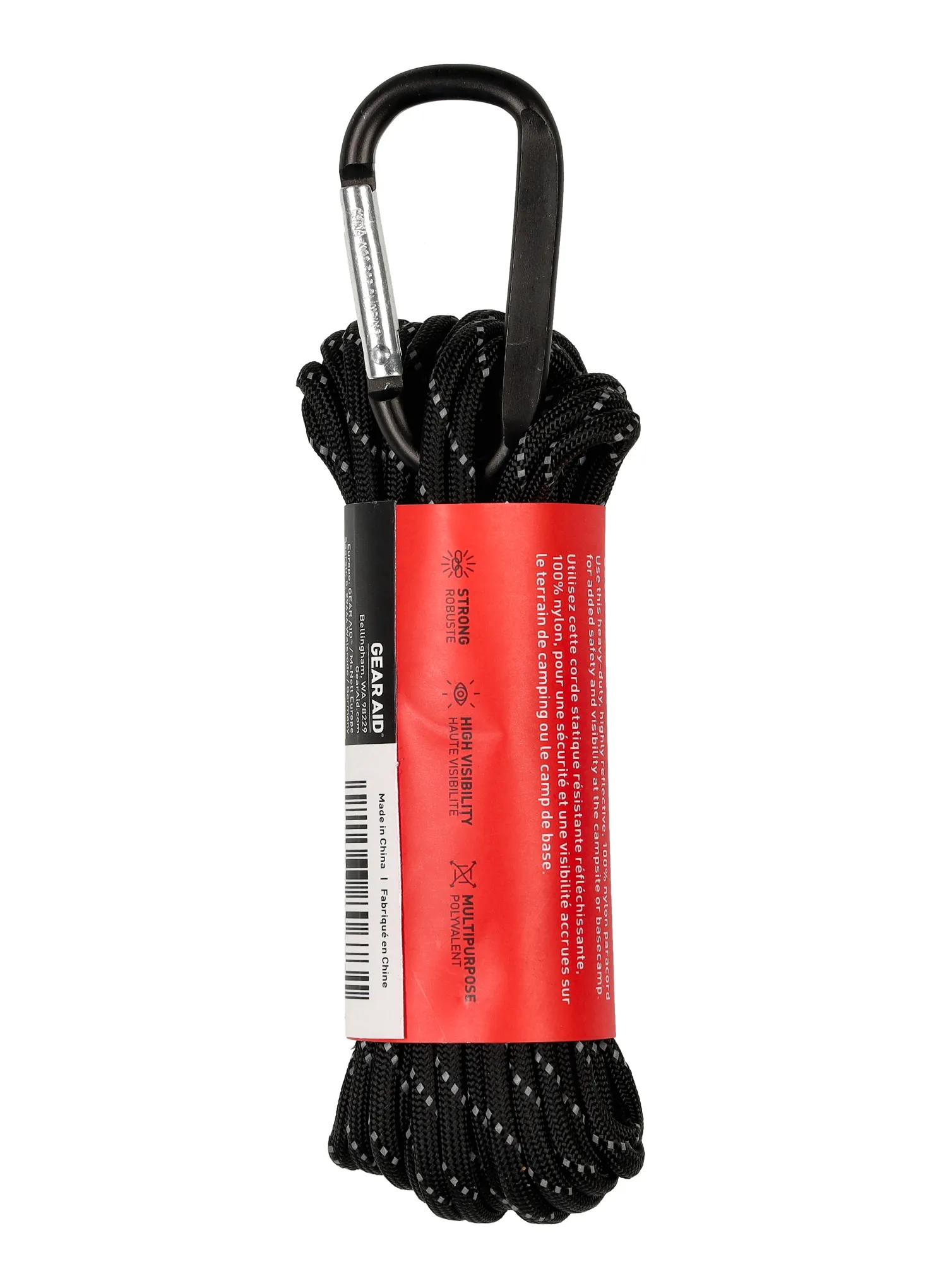 Vrv GearAid 550 Paracord Reflective 9m - black