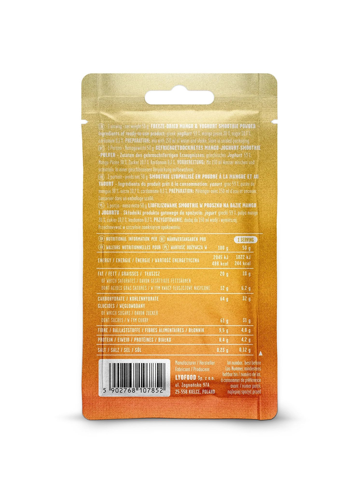 Liofilizat LYOFOOD Mango Lassi 200 ml