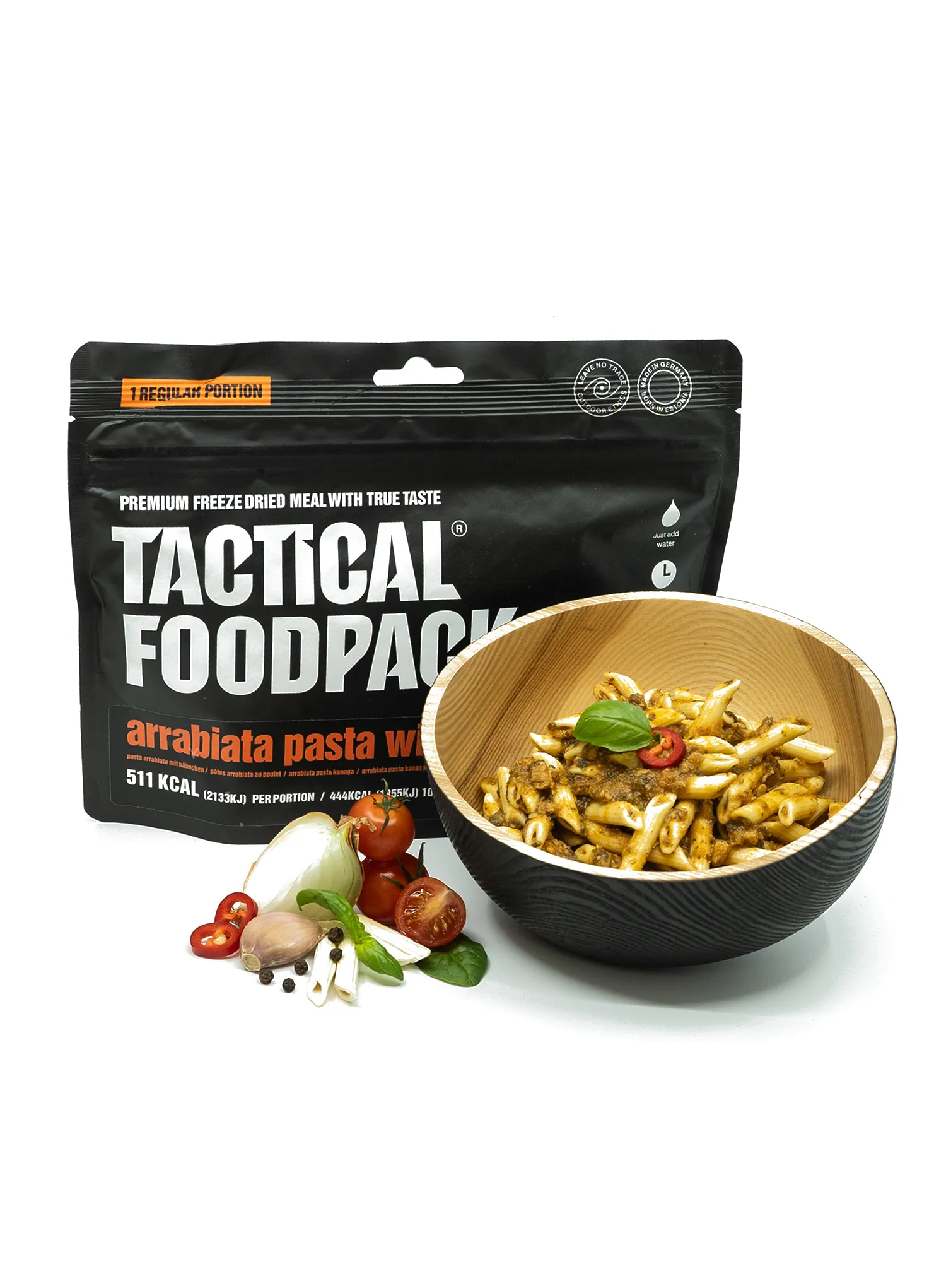 Liofilizat Tactical Foodpack Testenine Arrabiata s piščancem 415 g