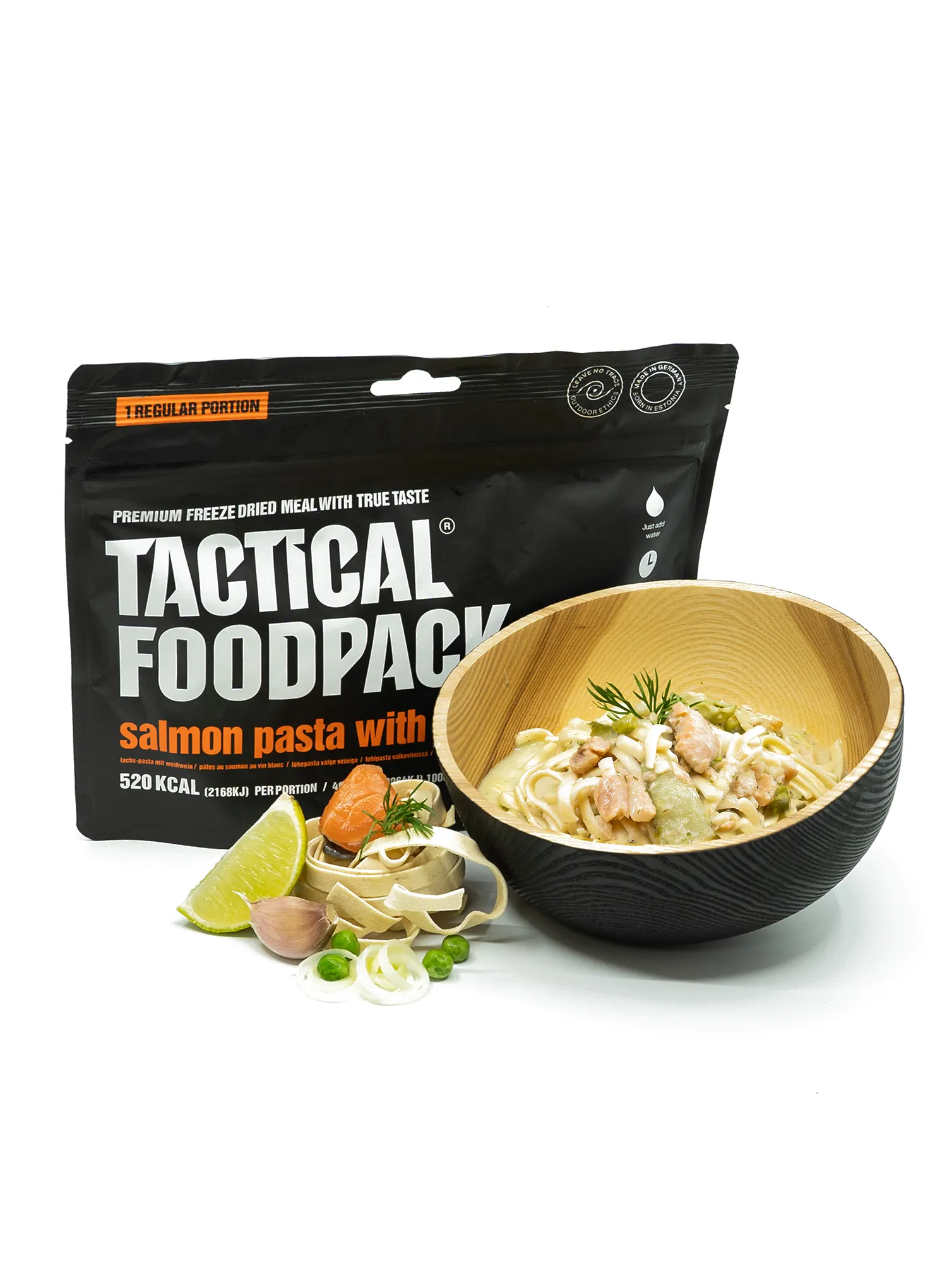 Liofilizat Tactical Foodpack Lososove testenine z belim vinom 385 g