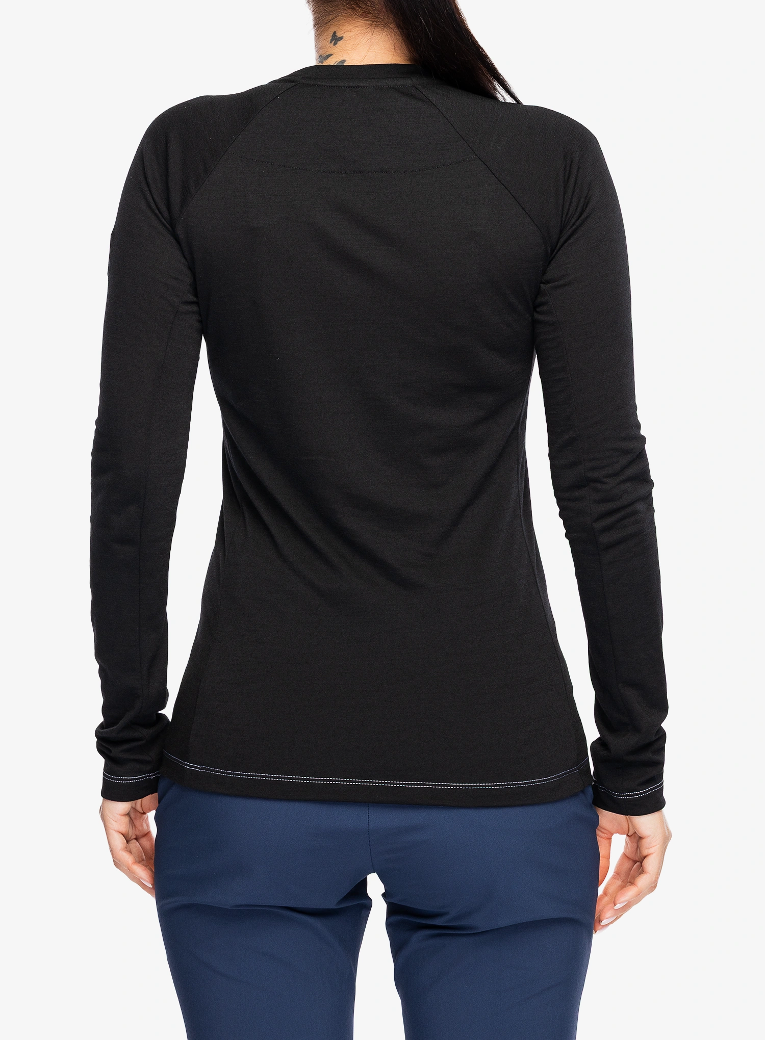 Ženski longsleeve Millet Trilogy Wool TS LS - black/noir