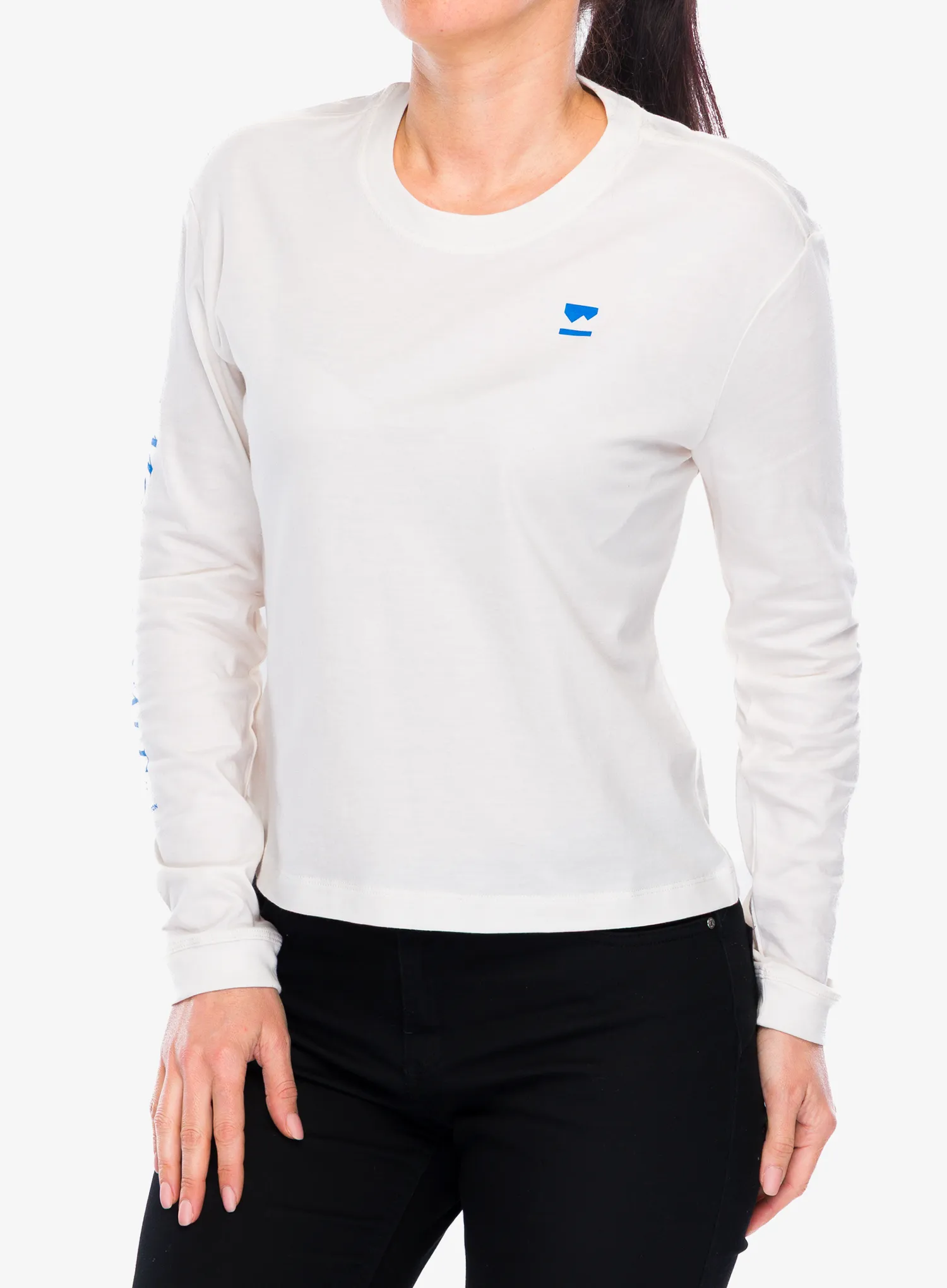 Ženski longsleeve Mons Royale Yonder Merino Organic Cotton Long Sleeve - vintage white