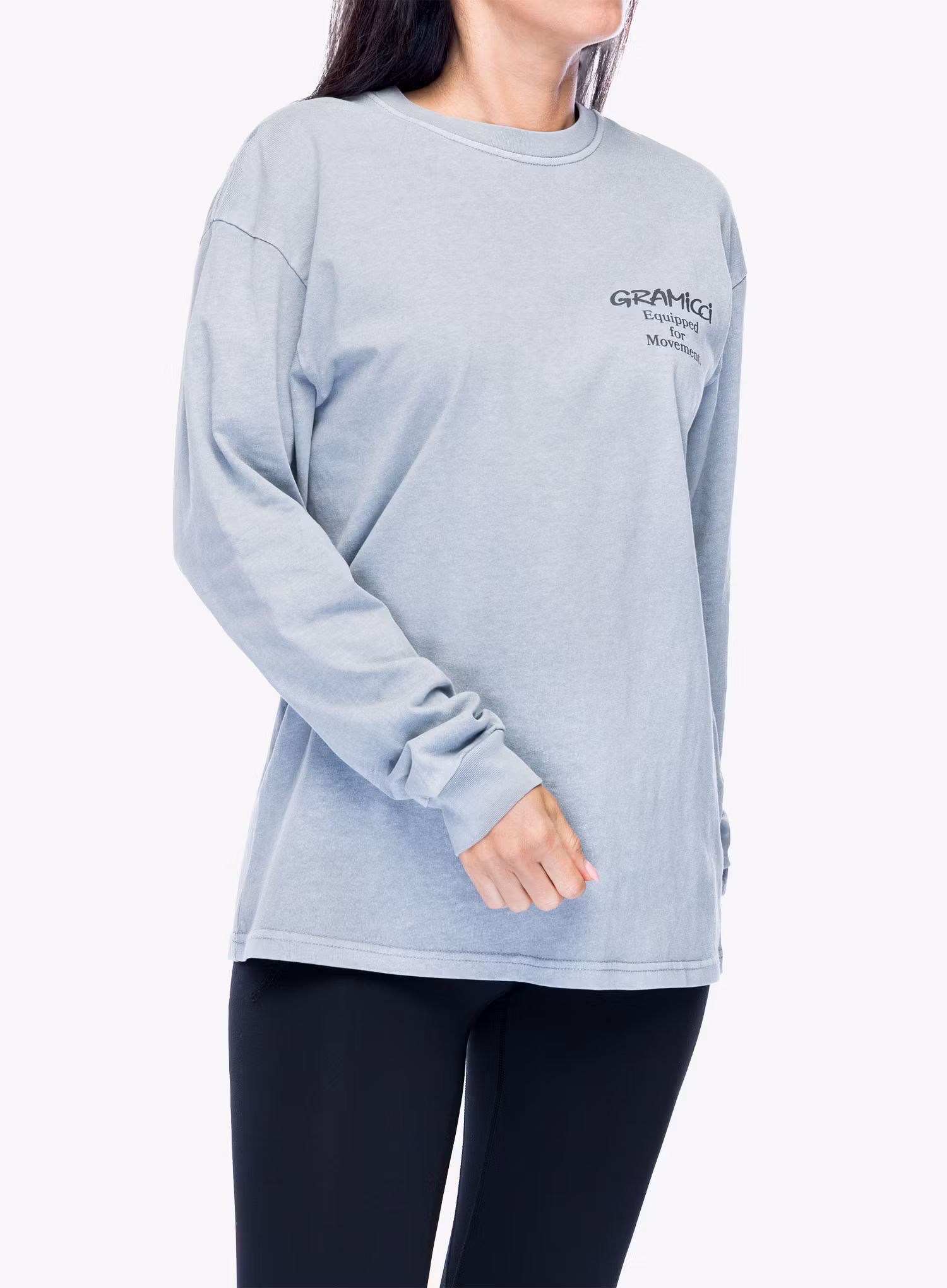 Majica z dolgimi rokavi Gramicci Equipped L/S Tee - slate pigment