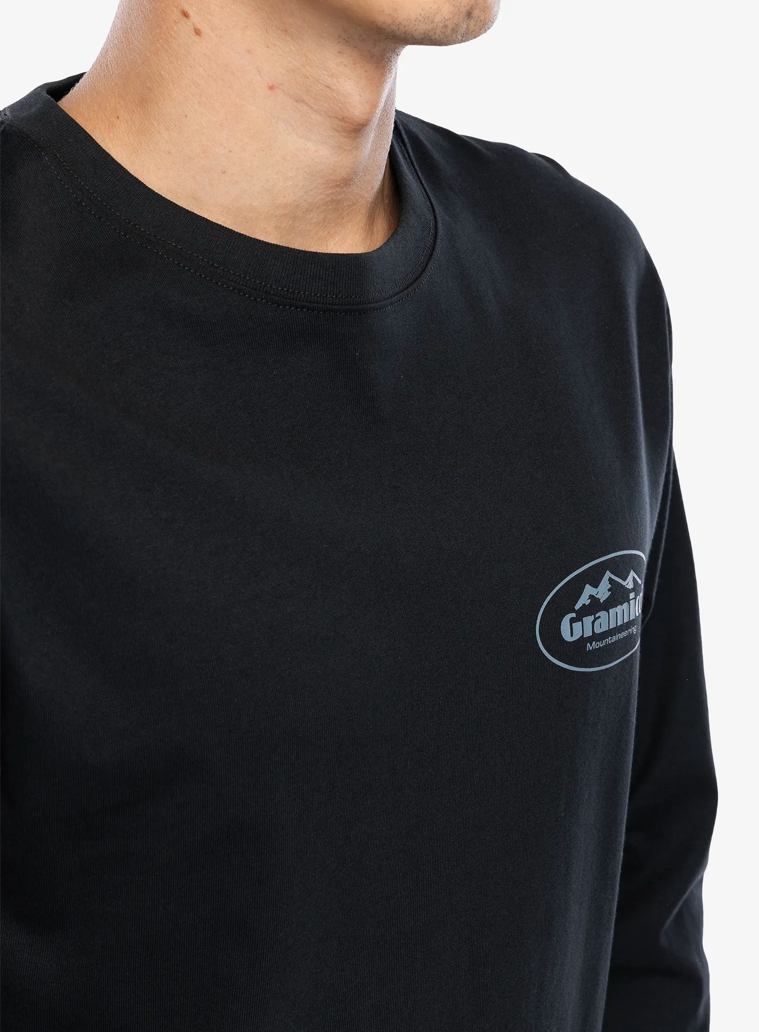 Majica z dolgimi rokavi Gramicci Mountaineering LS Tee - vintage black