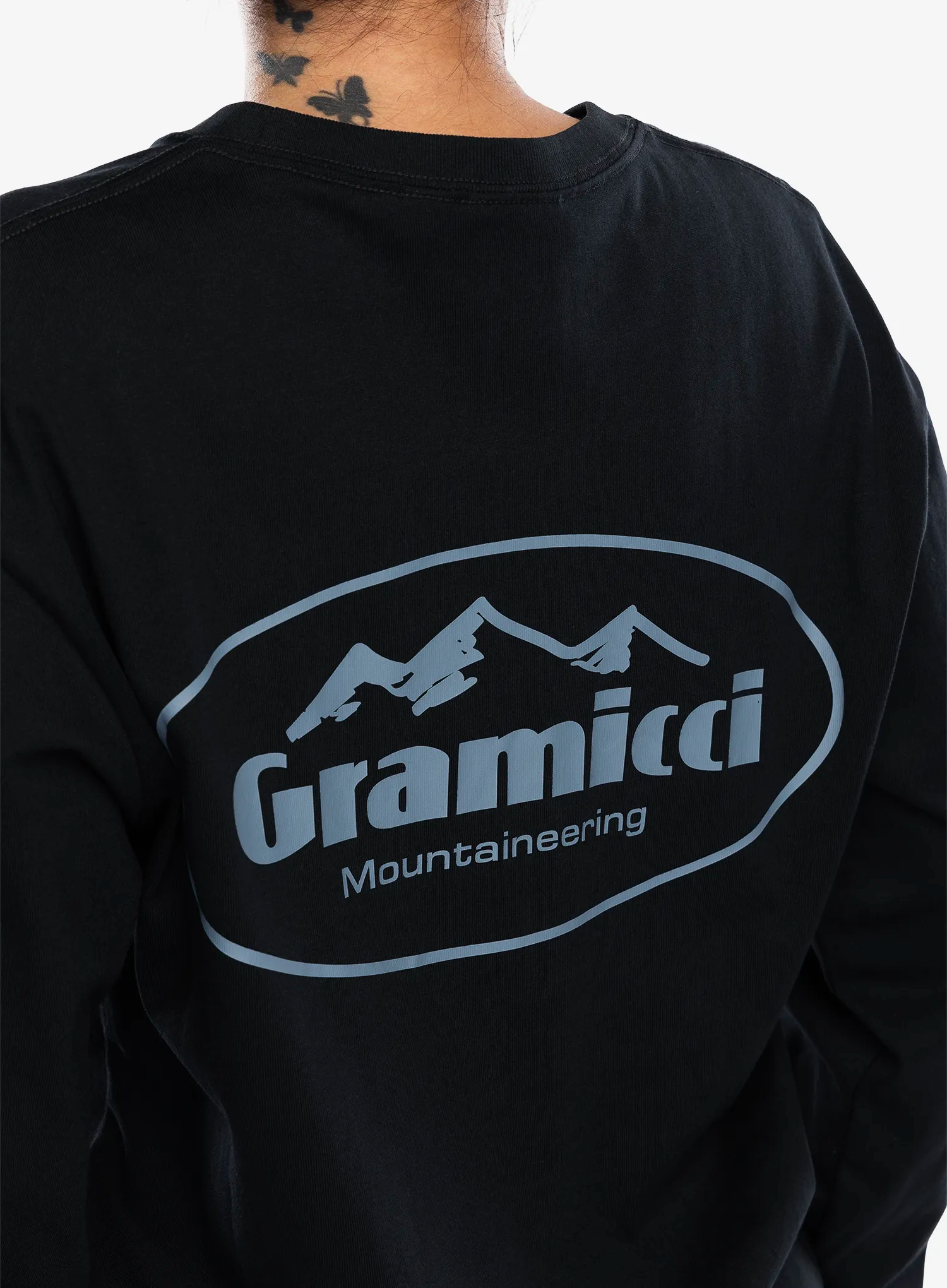 Majica z dolgimi rokavi Gramicci Mountaineering LS Tee - vintage black
