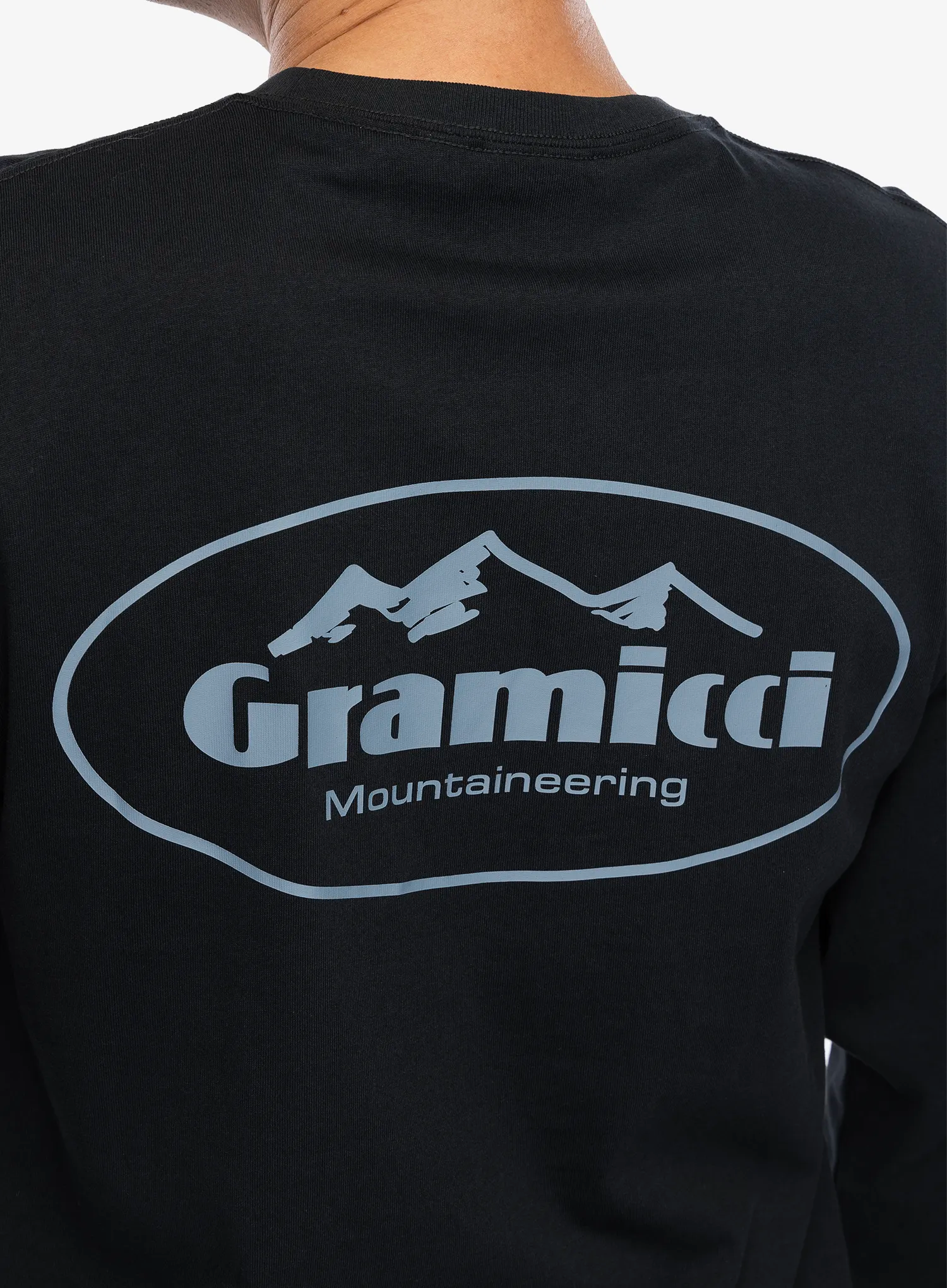 Majica z dolgimi rokavi Gramicci Mountaineering LS Tee - vintage black