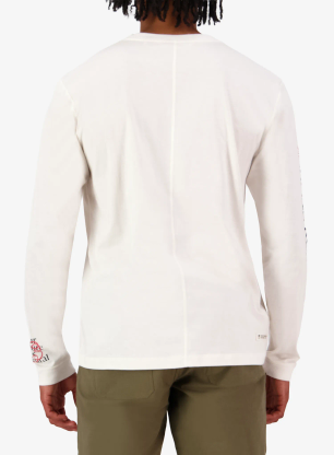 Majica z dolgimi rokavi Mons Royale Yonder Merino Organic Cotton Long Sleeve - vintage white