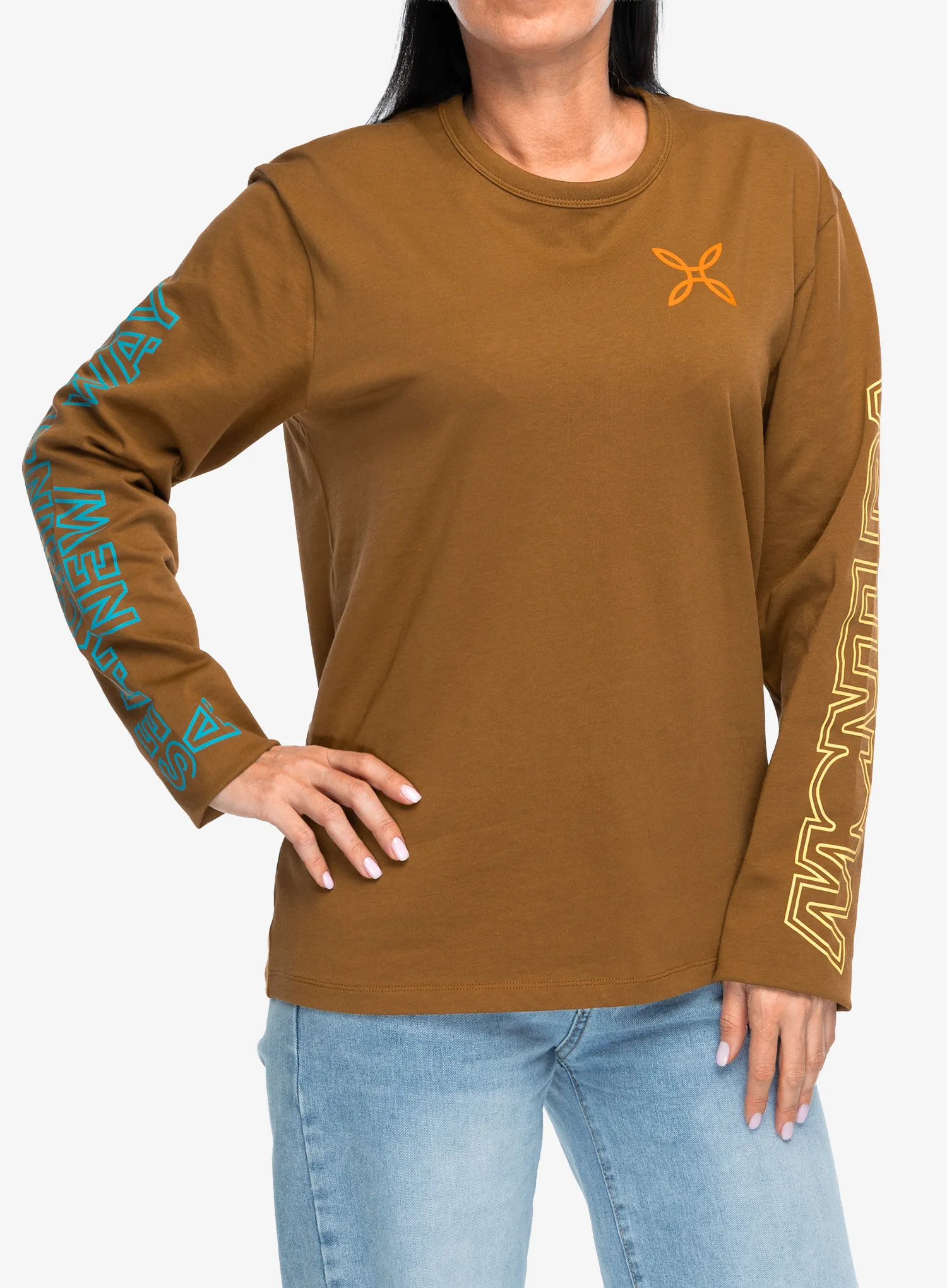 Majica z dolgimi rokavi Montura New Way Maglia - brown