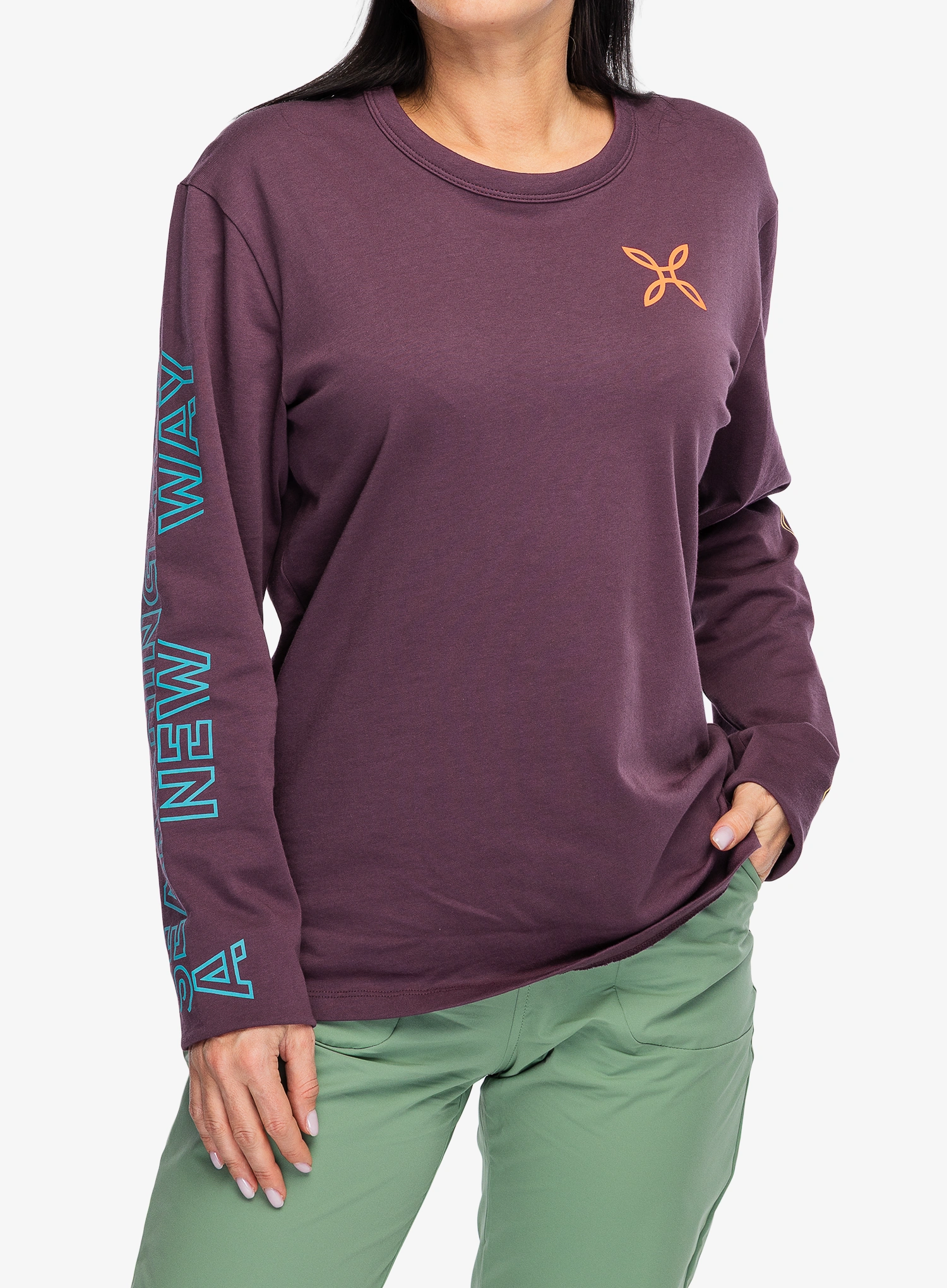 Majica z dolgimi rokavi Montura New Way Maglia - wine