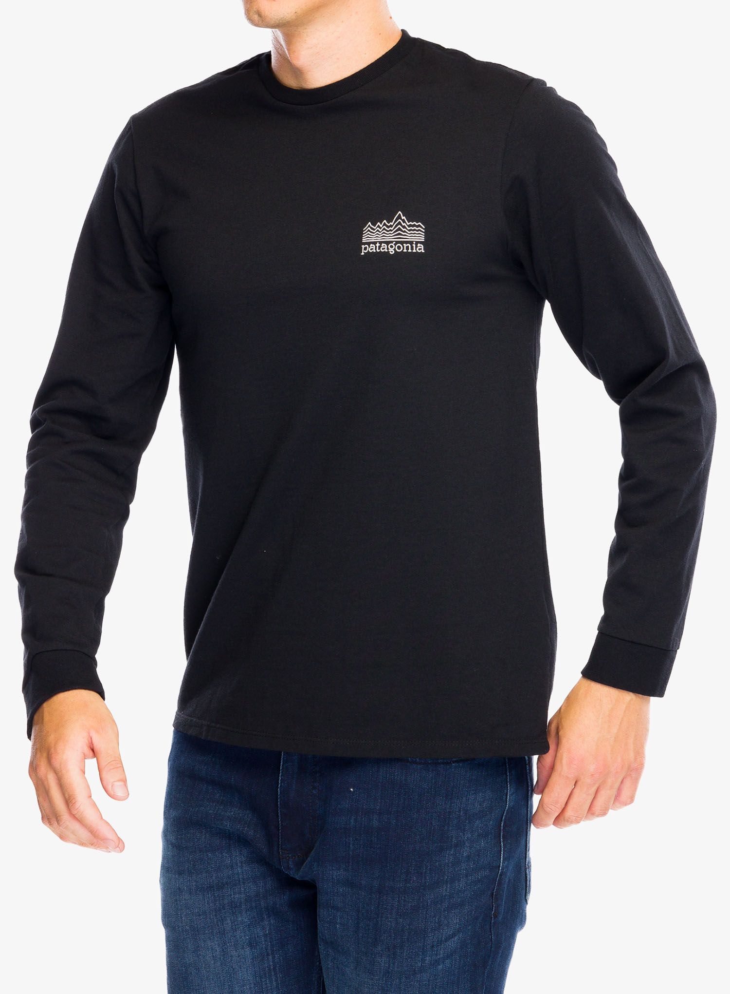 Majica z dolgimi rokavi Patagonia L/S Strataspire Responsibili-Tee - black