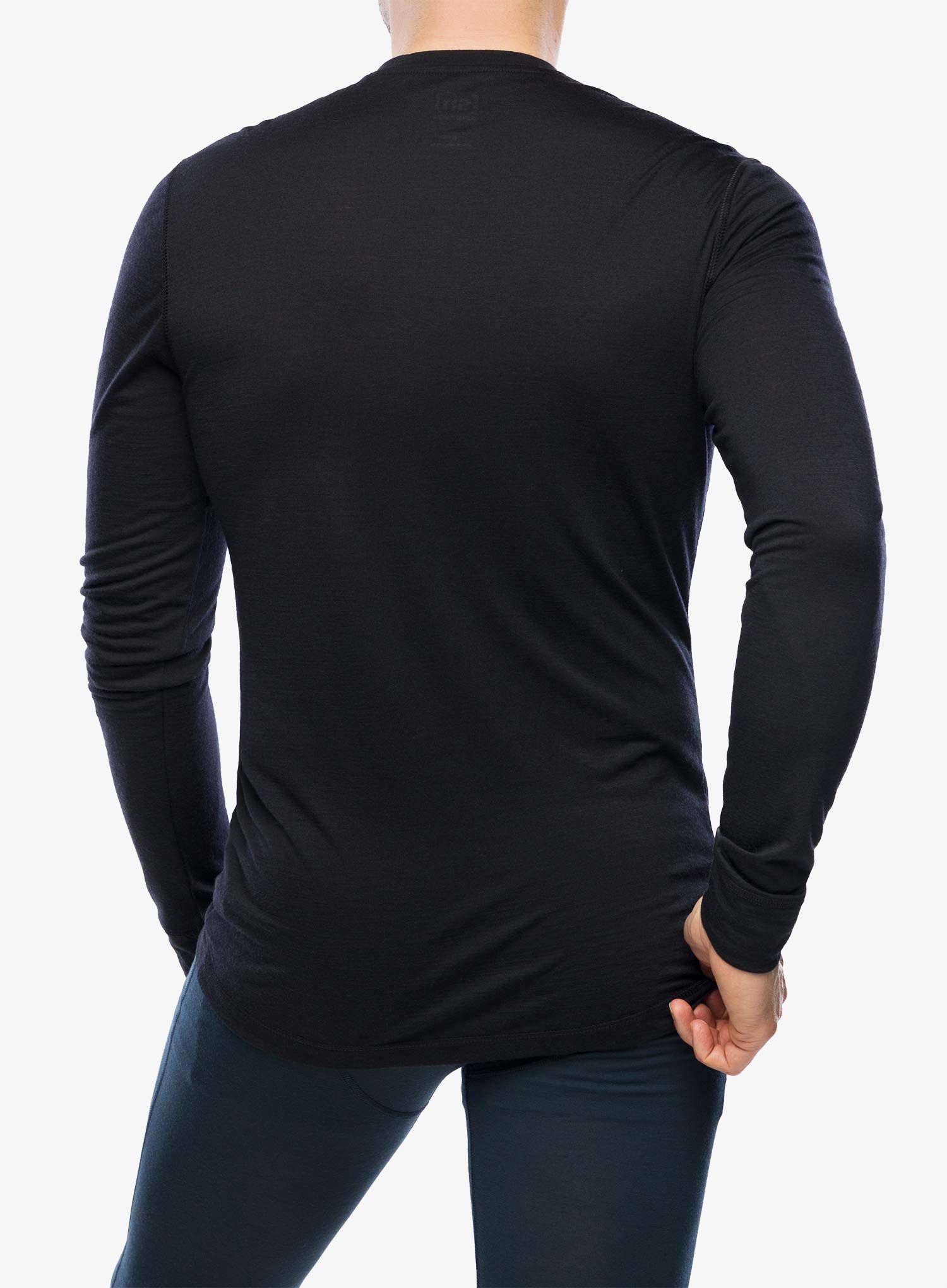 Majica z dolgimi rokavi Super.natural Tundra175 Ls - black