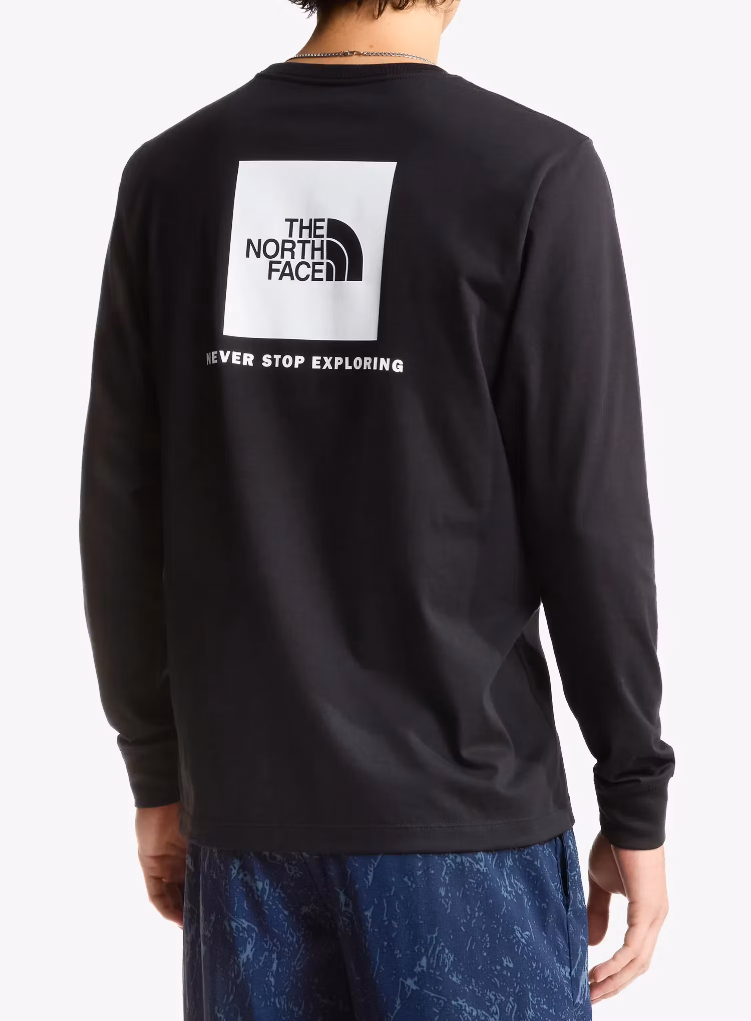 Majica z dolgimi rokavi The North Face Evolution Box Nse Regular LS - black/white