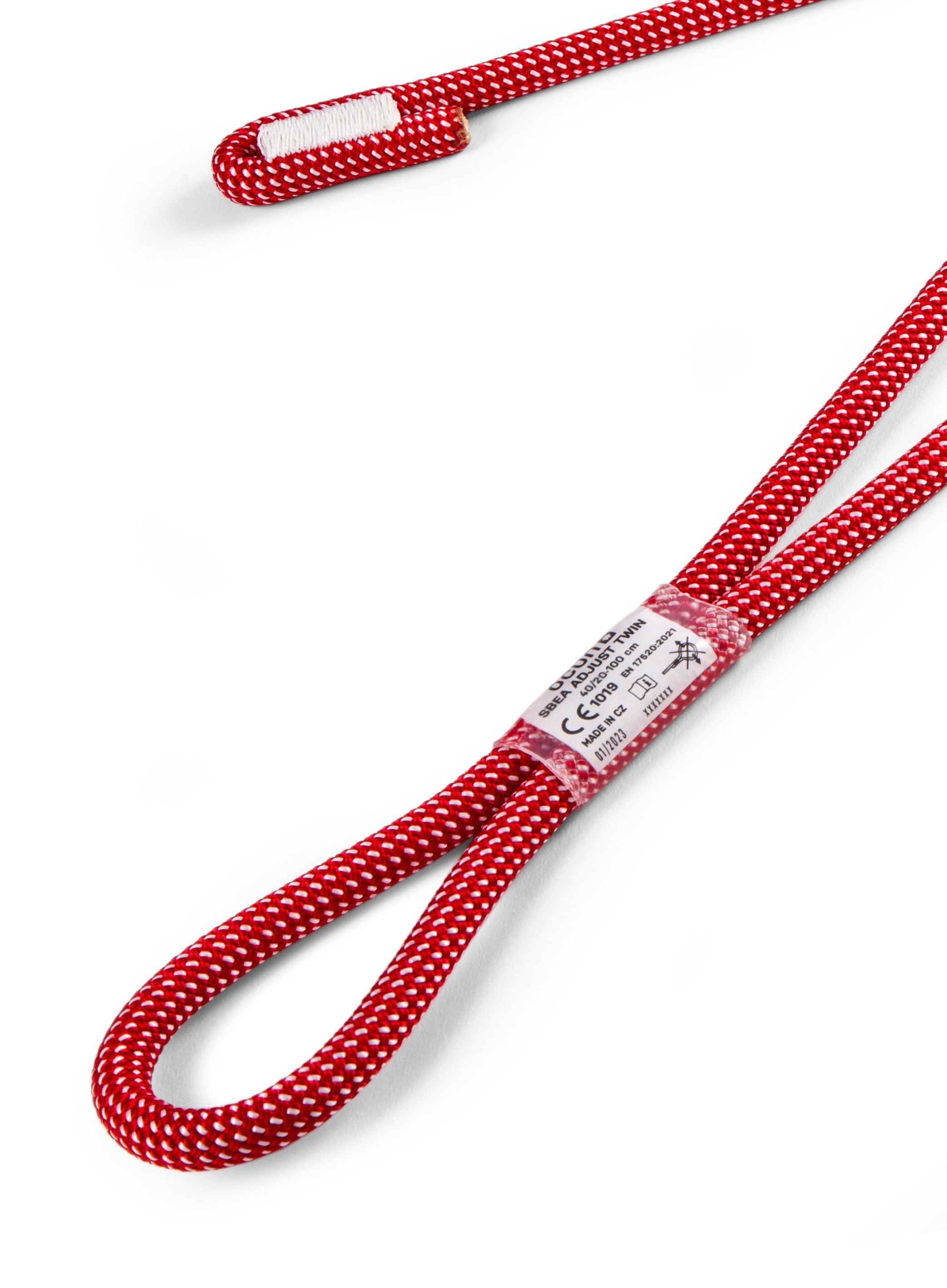 Samovarovalni komplet Ocun Sbea Adjust Twin 40/20-100 cm - red/white