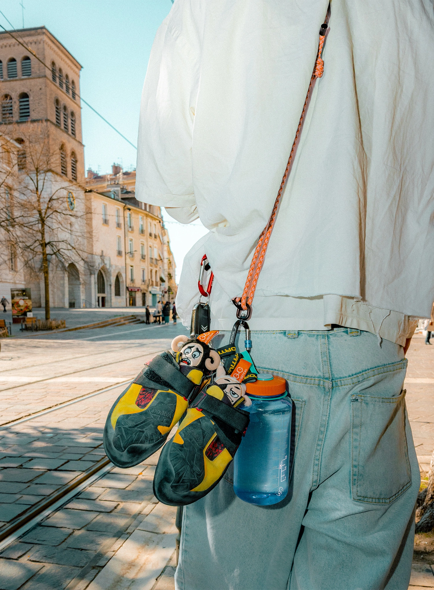Vrvica za telefon Y&Y Vertical Vertical Leash - orange