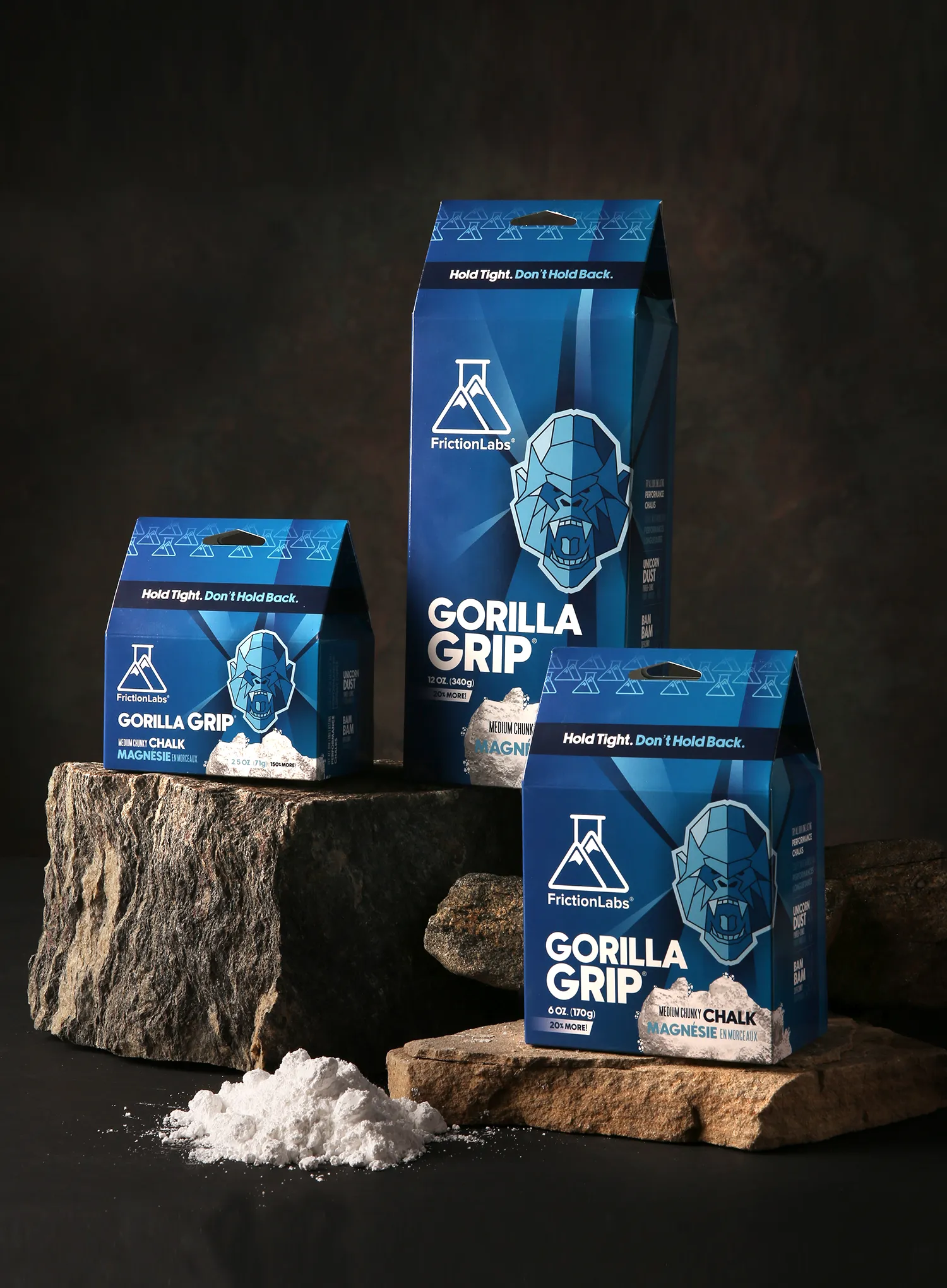 Magnezij FrictionLabs Gorilla Grip Medium 170 g Loose Chalk