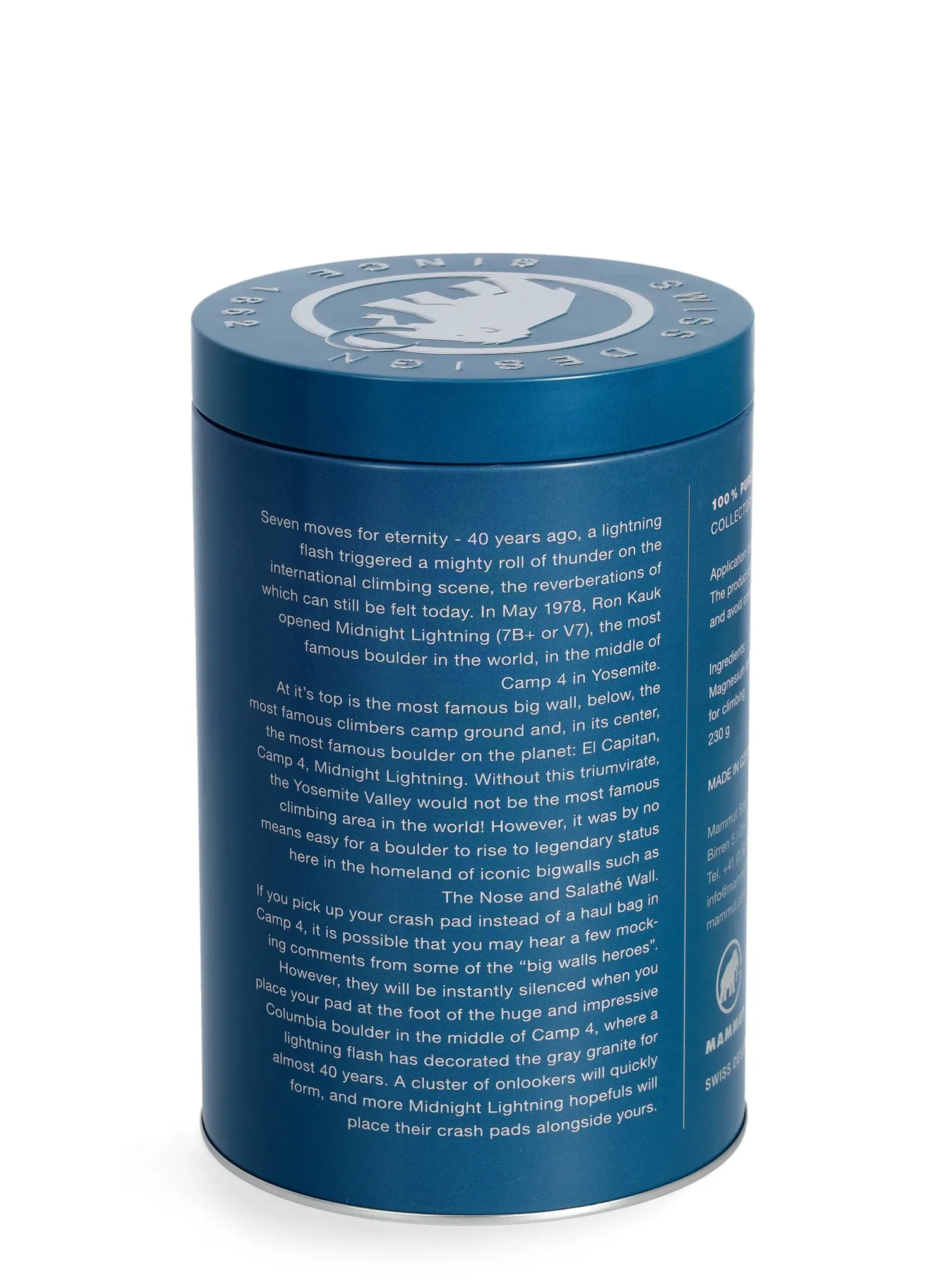 Magnezij Mammut Pure Chalk Collectors Box 230 g - midnight lightning