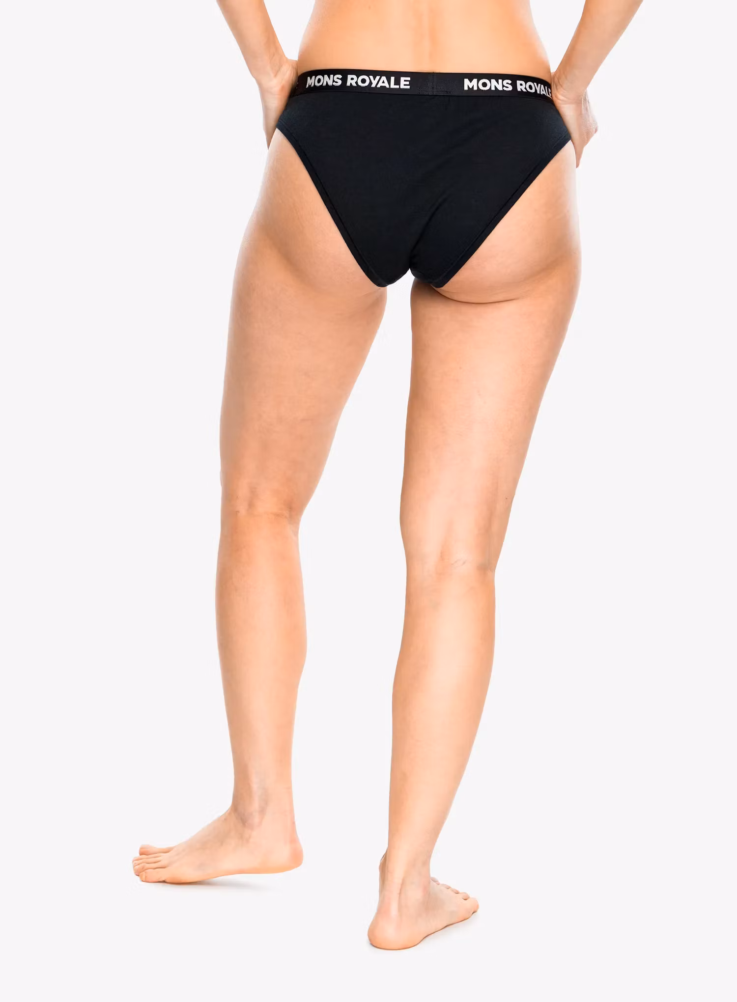 Ženske spodnjice Mons Royale Folo Merino Briefs - black