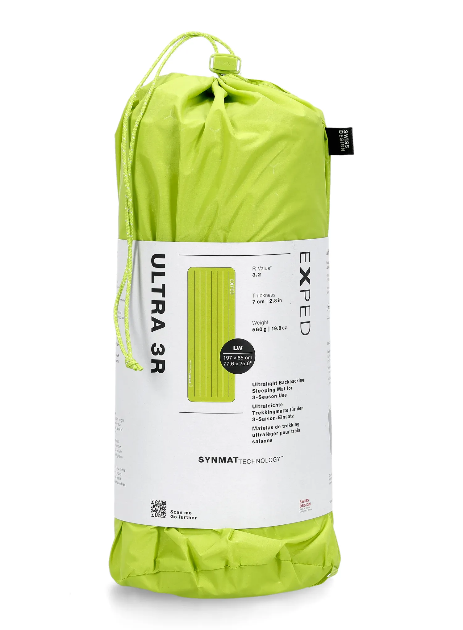 Samonapihljiva blazina Exped Ultra 3R LW - lime