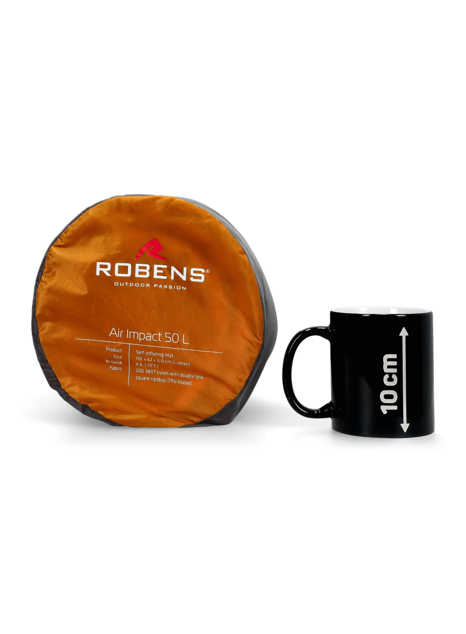 Samonapihljiva blazina Robens Air Impact 50 L - yellow