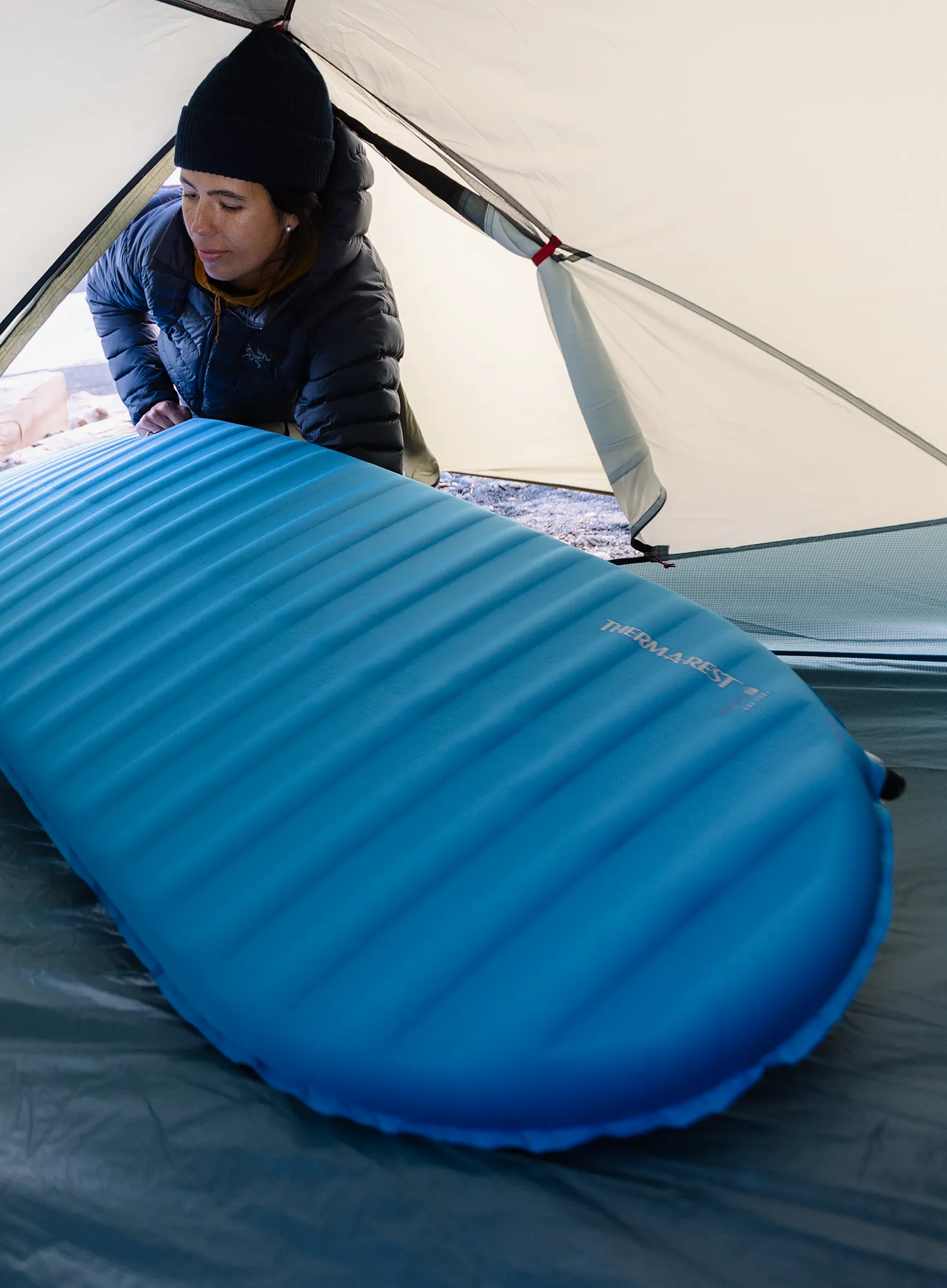 Samonapihljiva blazina Therm a Rest Trail Pro RW - tide