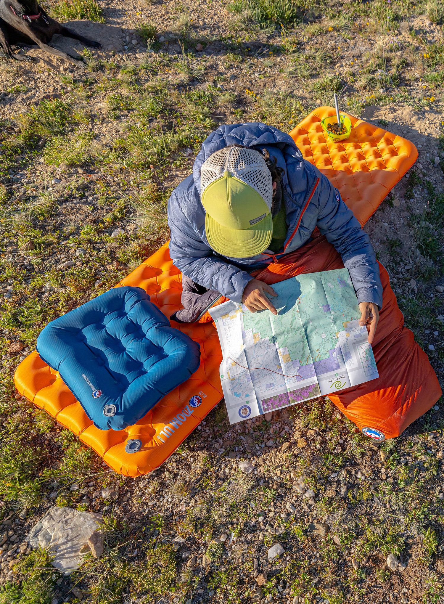 Napihljiva blazina Big Agnes Zoom UL Insulated Wide Long - amber glow