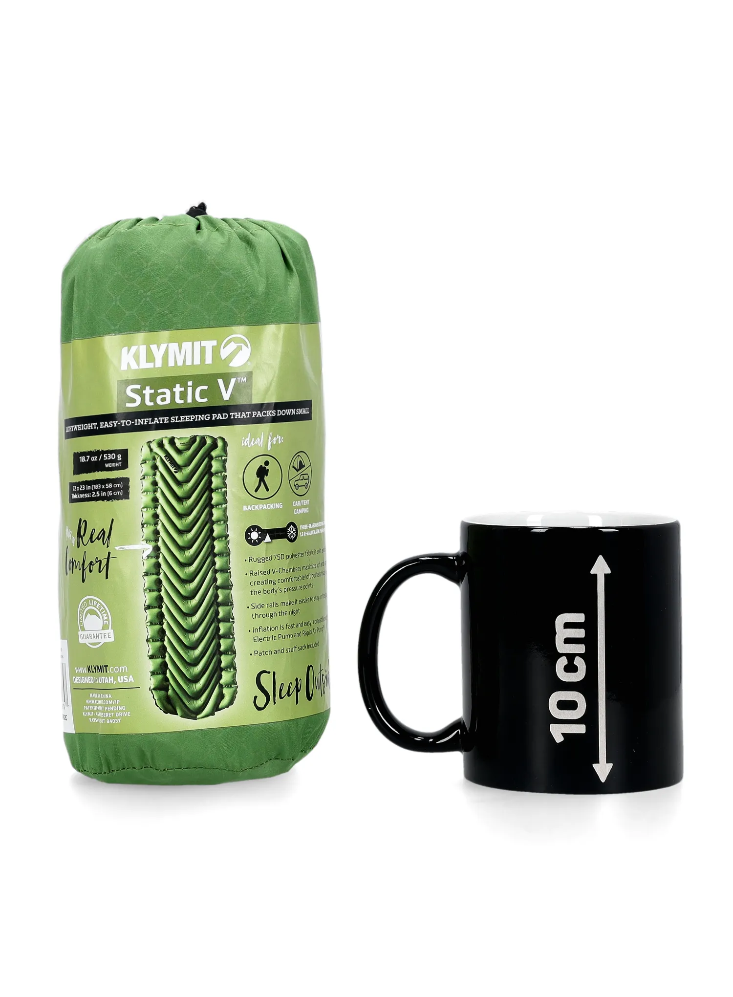 Napihljiva blazina Klymit Static V - green