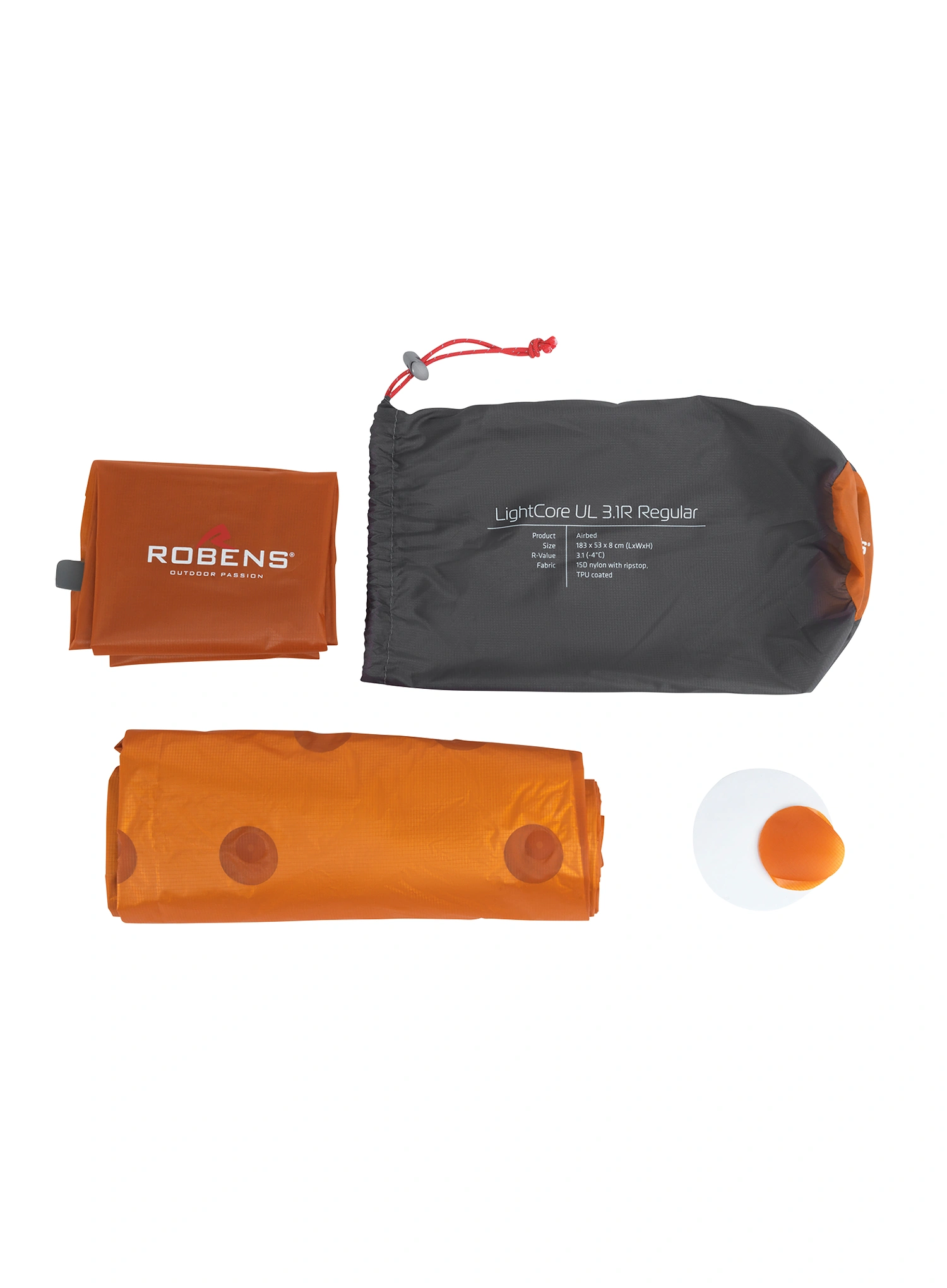 Vzmetnica Robens LightCore UL 3.1R Regular - orange