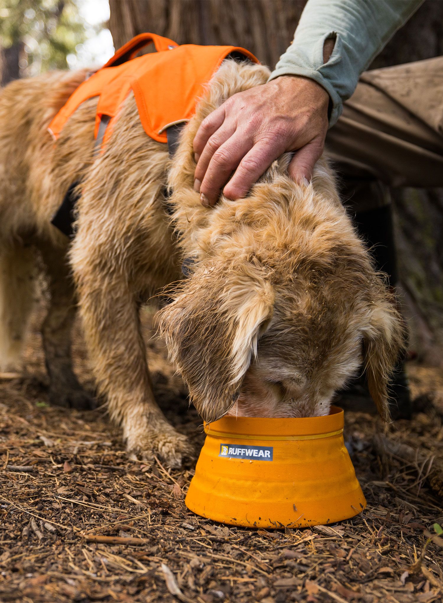 Skleda za psa Ruffwear Bivy Collapsible Dog Bowl - salamander orange