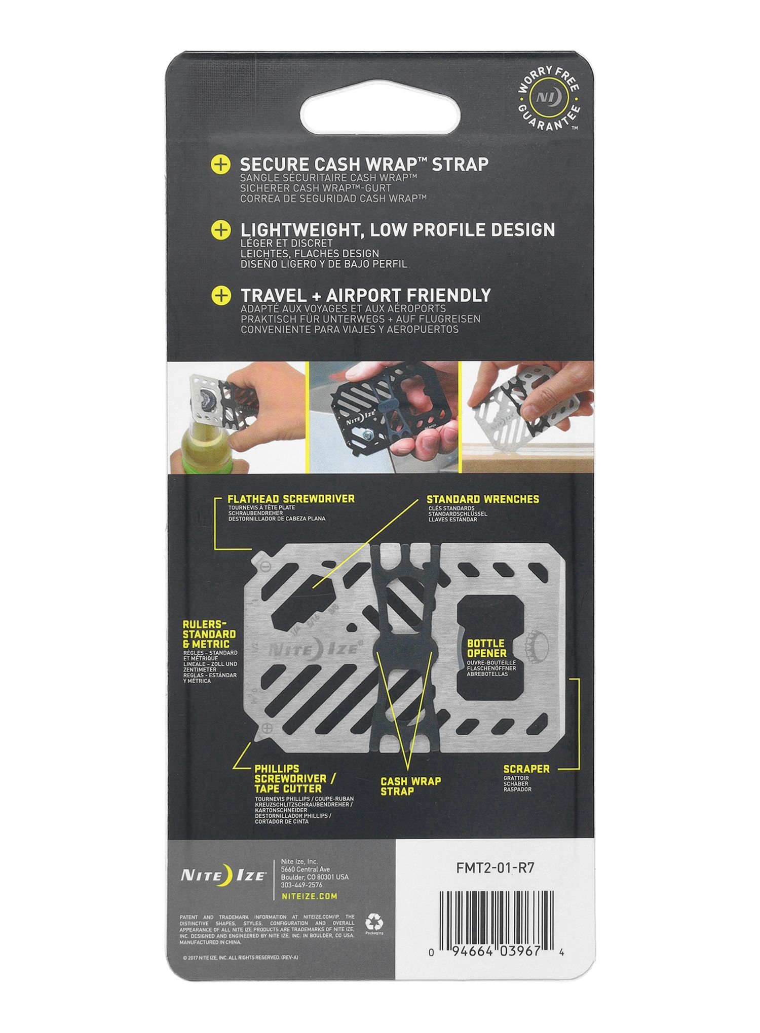 Orodje Nite Ize FinancialTool Multi Tool Wallet - black
