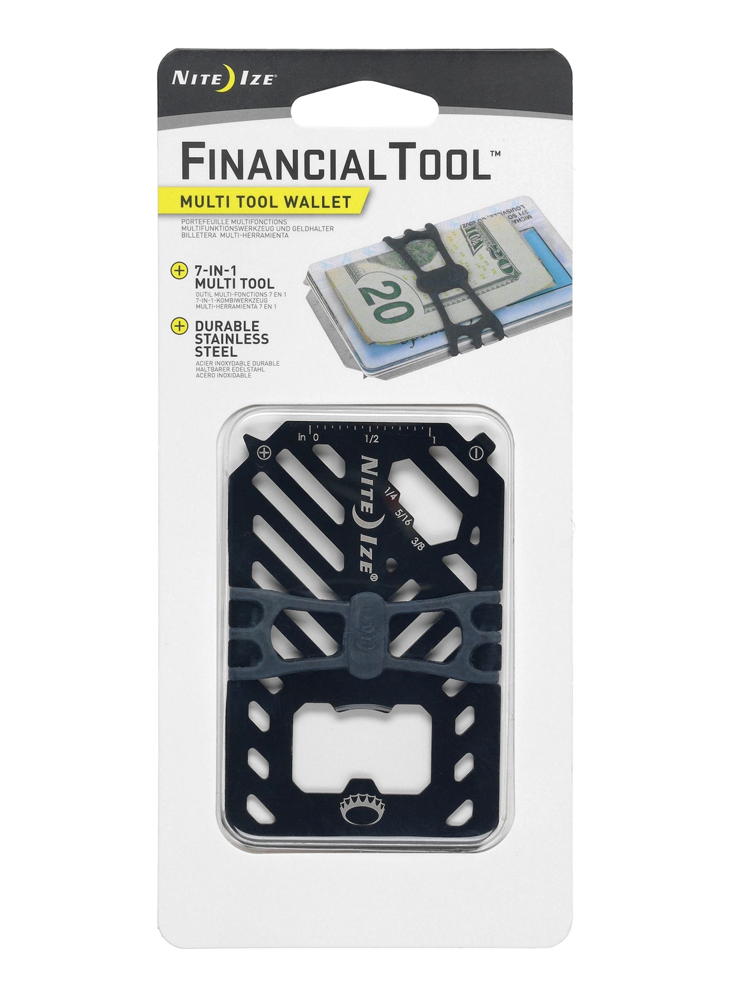 Orodje Nite Ize FinancialTool Multi Tool Wallet - black