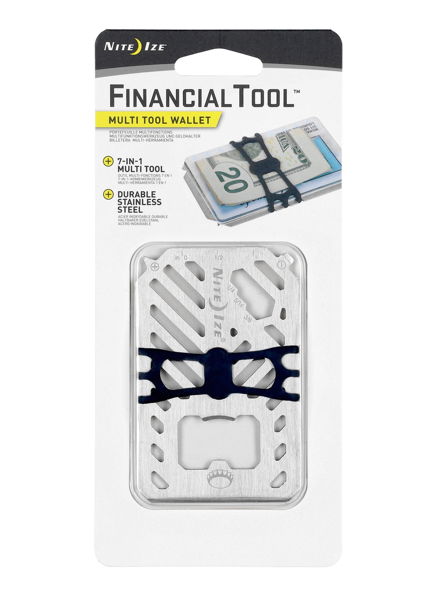 Orodje Nite Ize FinancialTool Multi Tool Wallet - steel