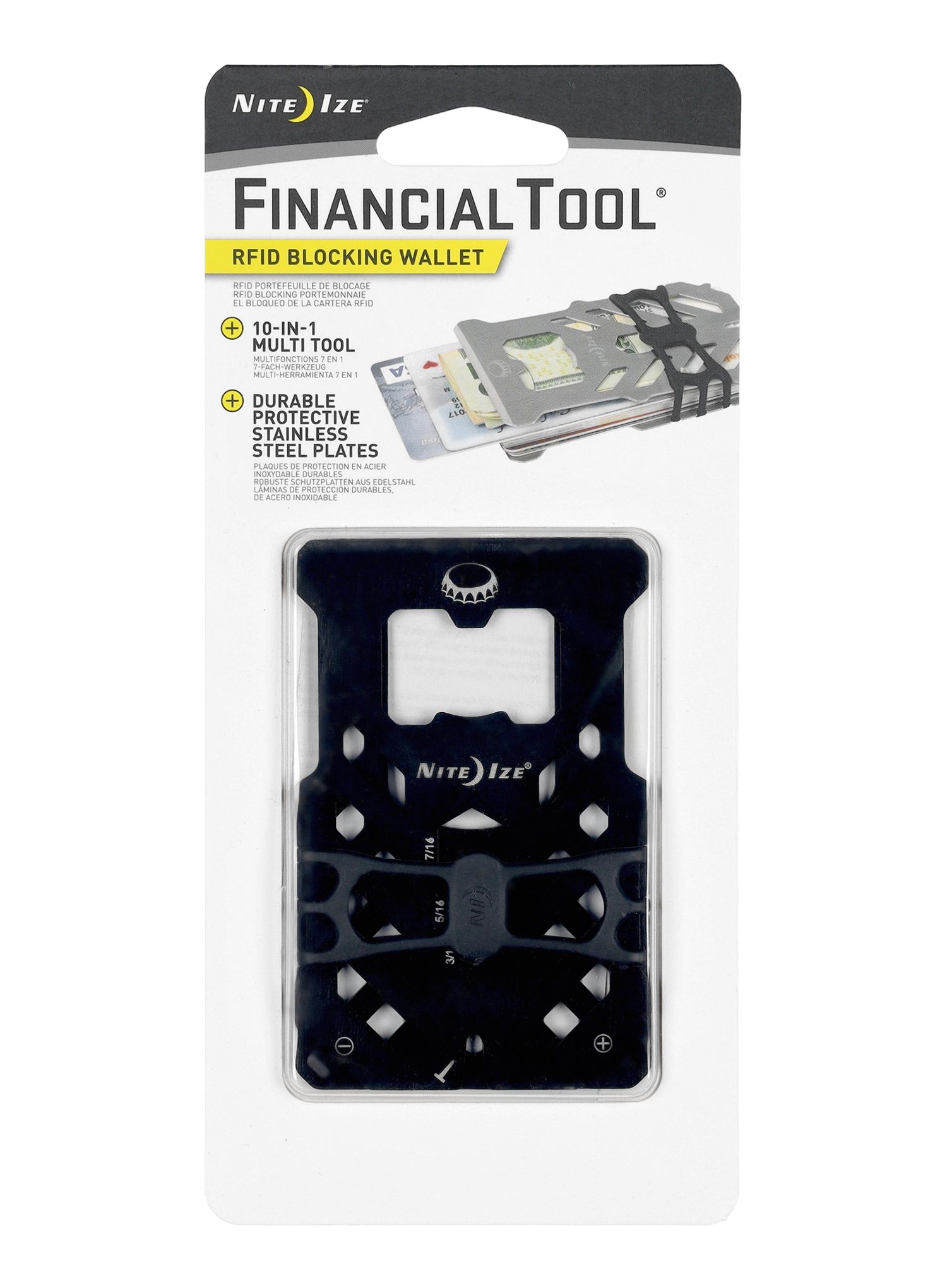 Orodje Nite Ize FinancialTool RFID Blocking Wallet - black