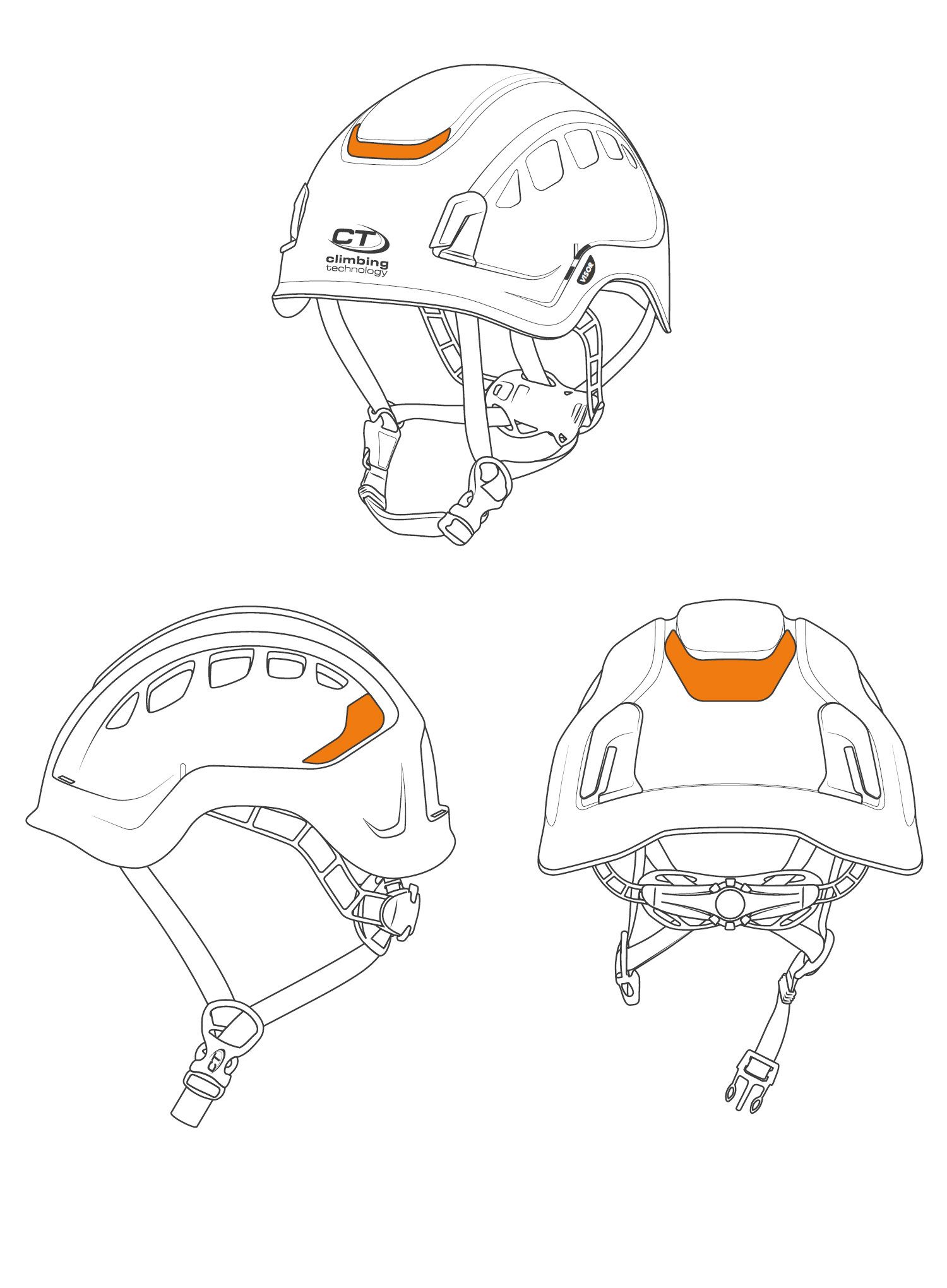 Odsevne nalepke za čelado Climbing Technology/SKYLOTEC Aries Air Reflective Stickers