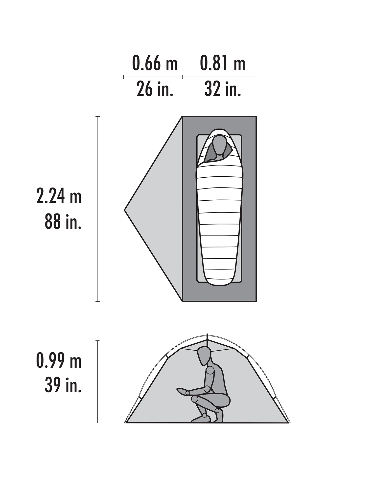 Šotor za eno osebo MSR Hubba Hubba HD 1P Tent - green