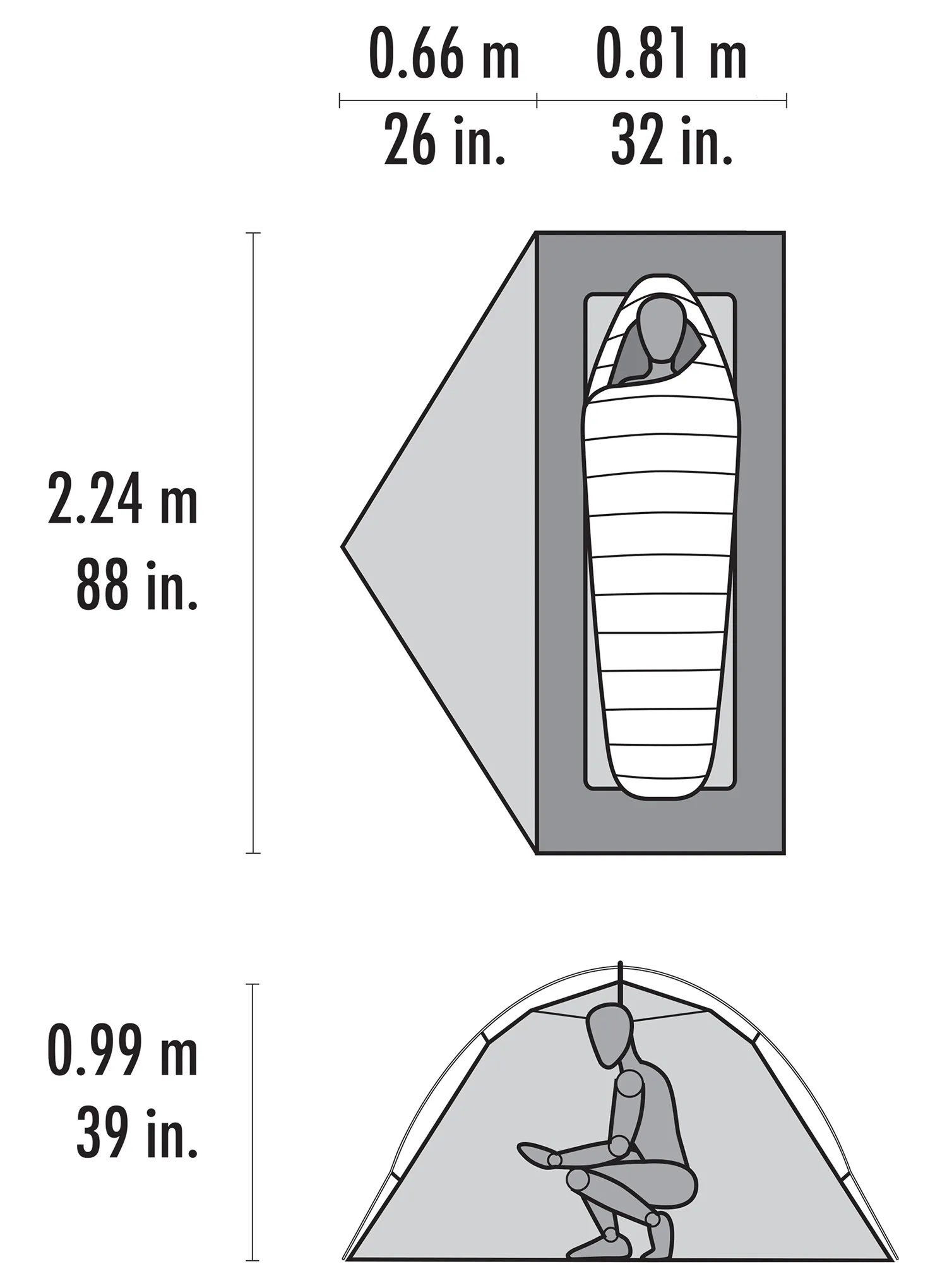 Šotor za eno osebo MSR Hubba Hubba LT 1P Tent - green