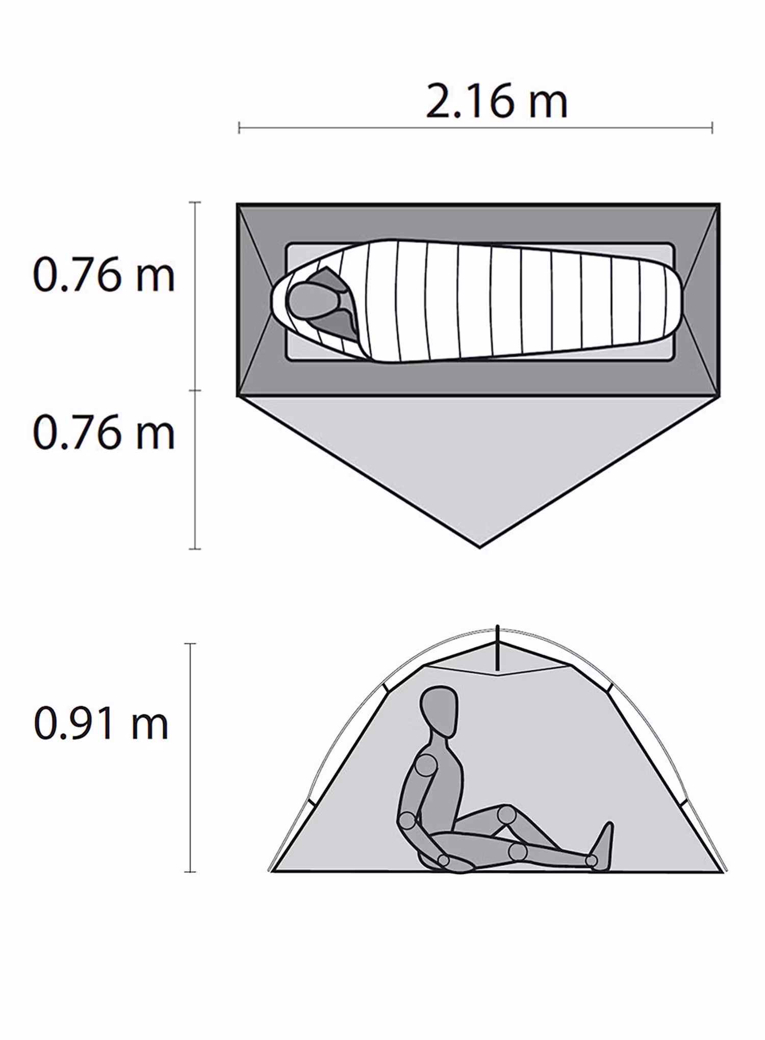 Šotor za eno osebo MSR Hubba NX - gray