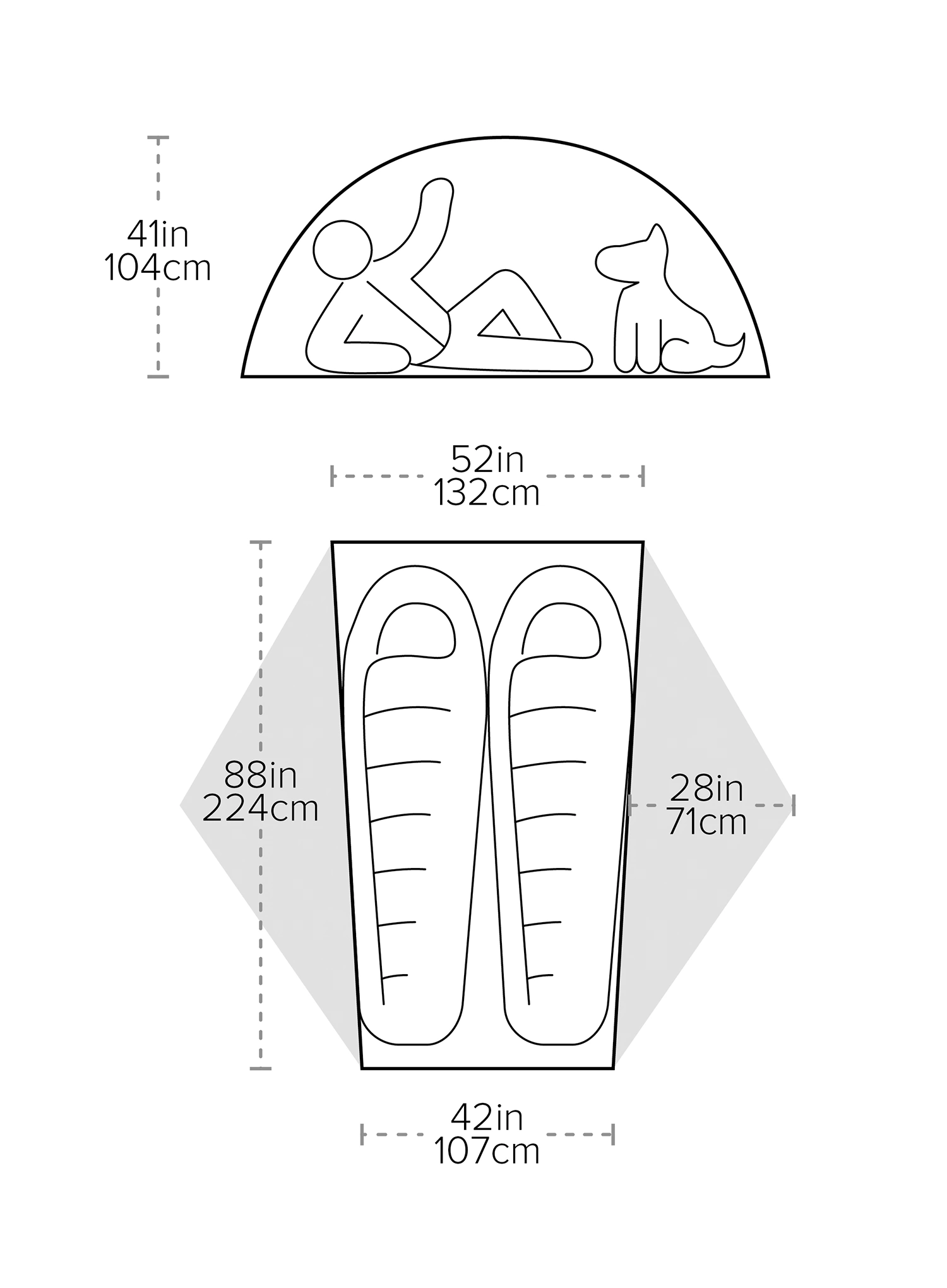 Šotor za 2 osebi Big Agnes Copper Spur UL2 - tangelo