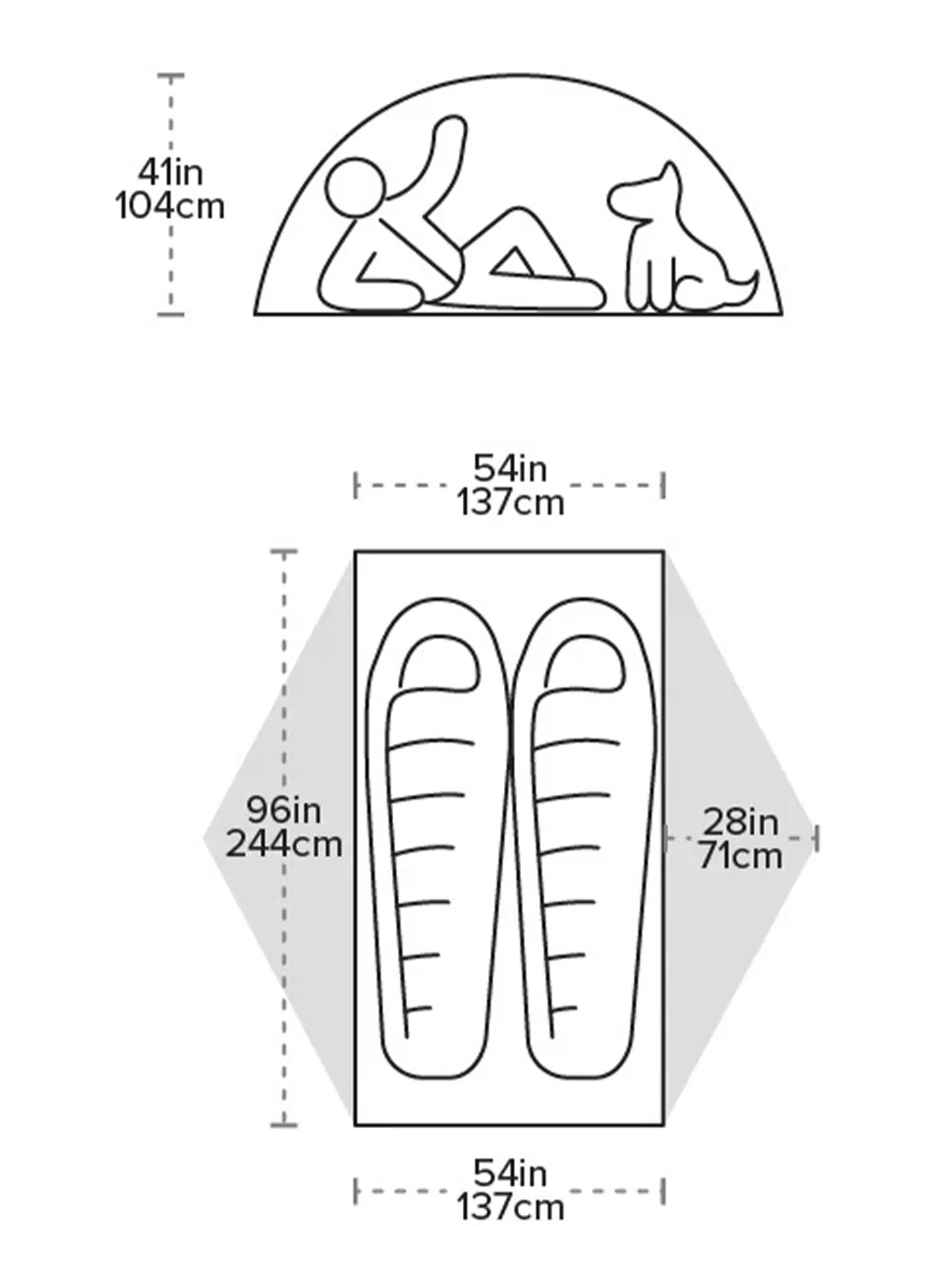 Šotor za 2 osebi Big Agnes Copper Spur UL2 XL - tangelo/mercury