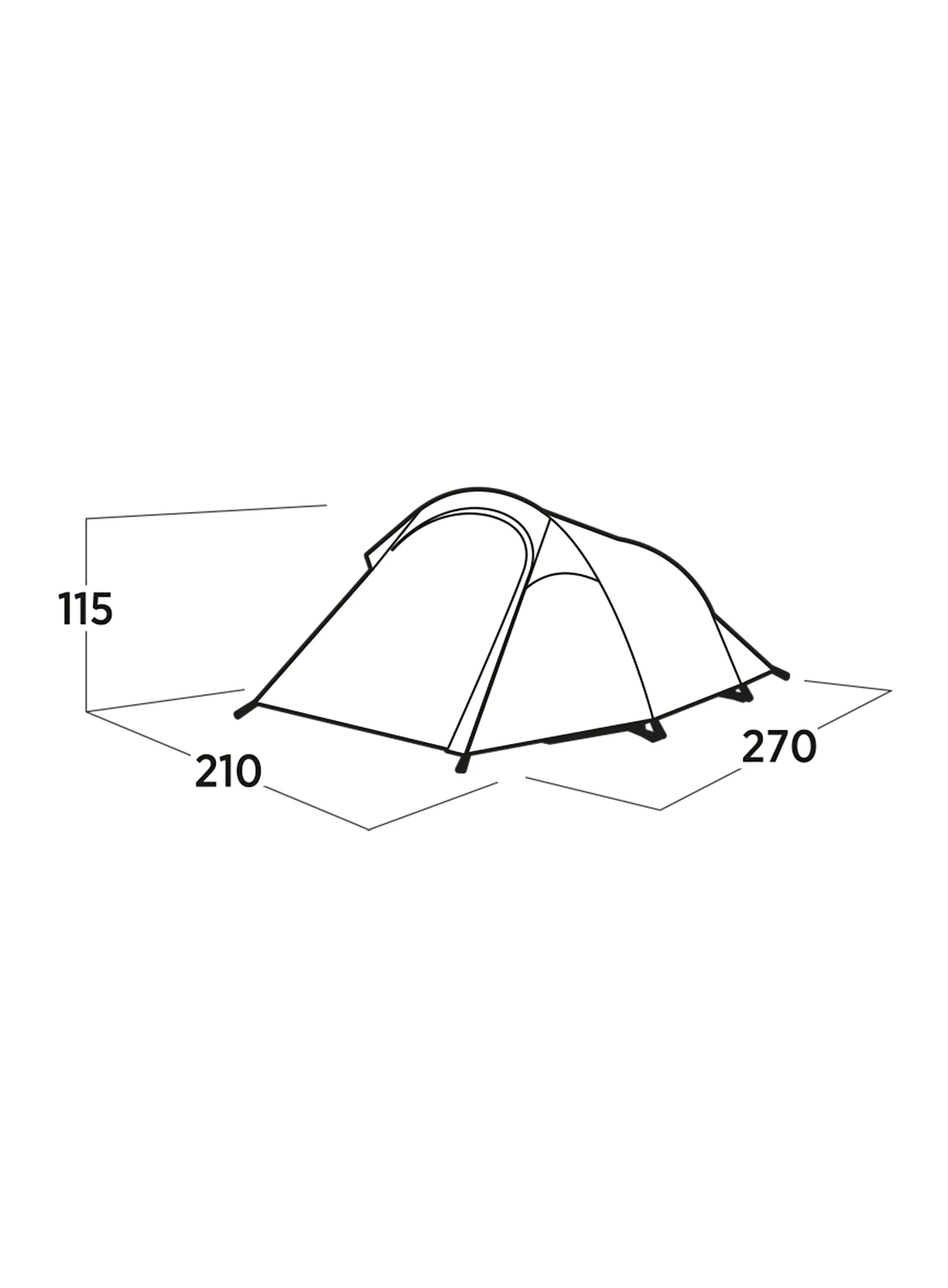 Šotor za 3 osebe Easy Camp Reindal 3