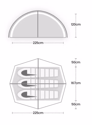 Šotor za 3 osebe Terra Nova Helm Compact 3