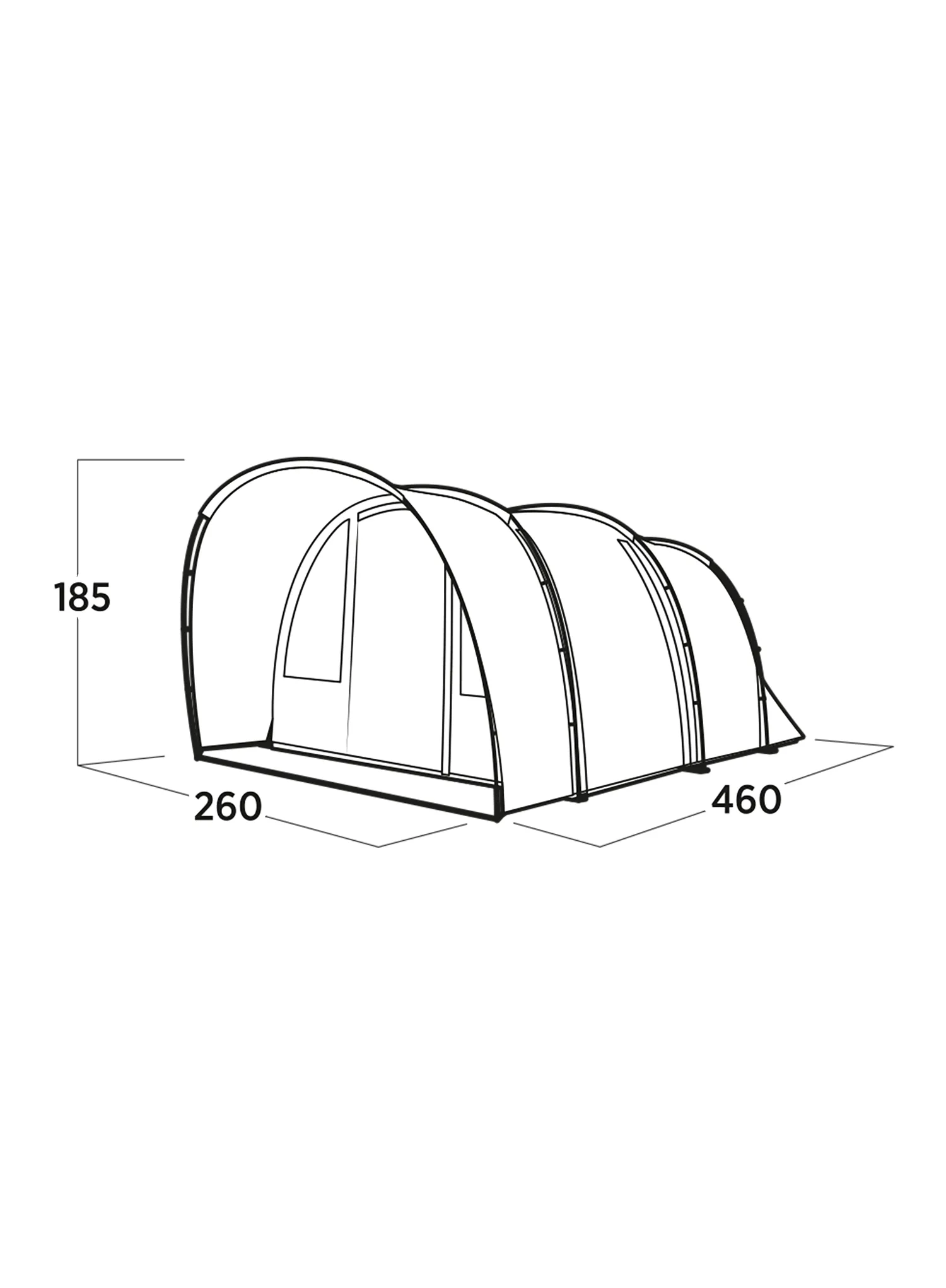 Šotor za 4 osebe Easy Camp Skarvan 4
