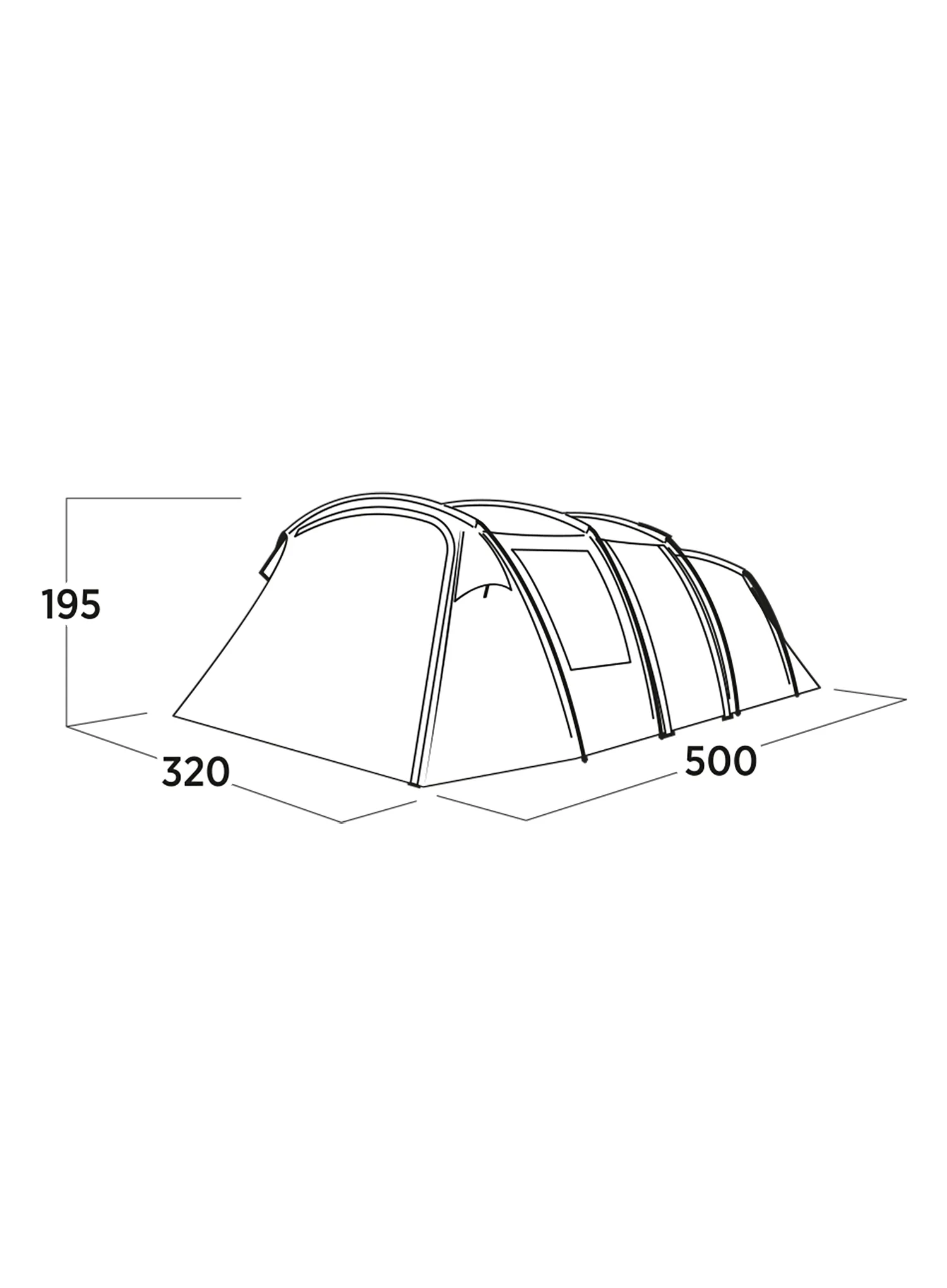 Šotor za 5 oseb Easy Camp Hamra 5