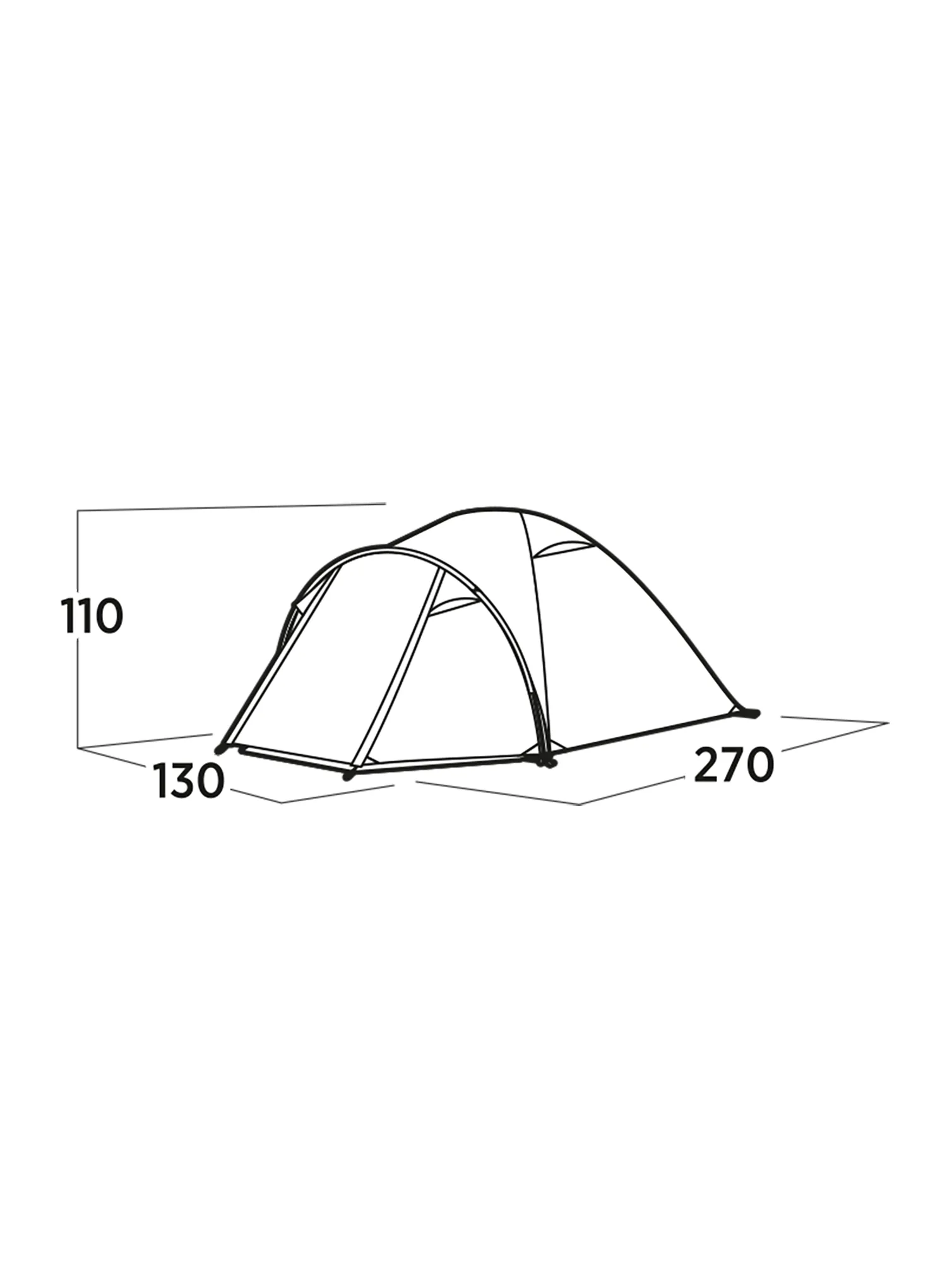 Šotor za dve osebi Easy Camp Setesdal 2