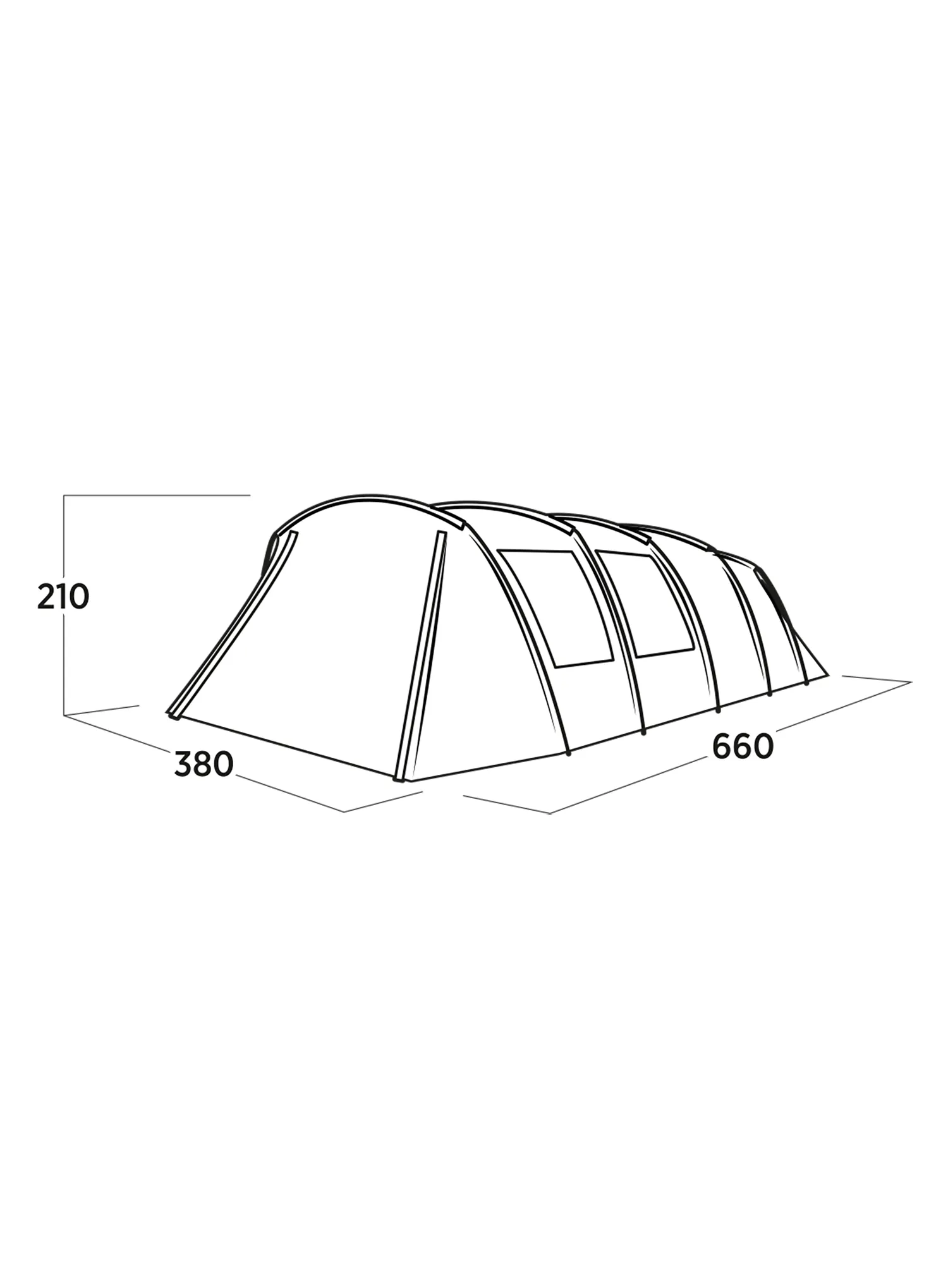 Družinski šotor Easy Camp Sola 6