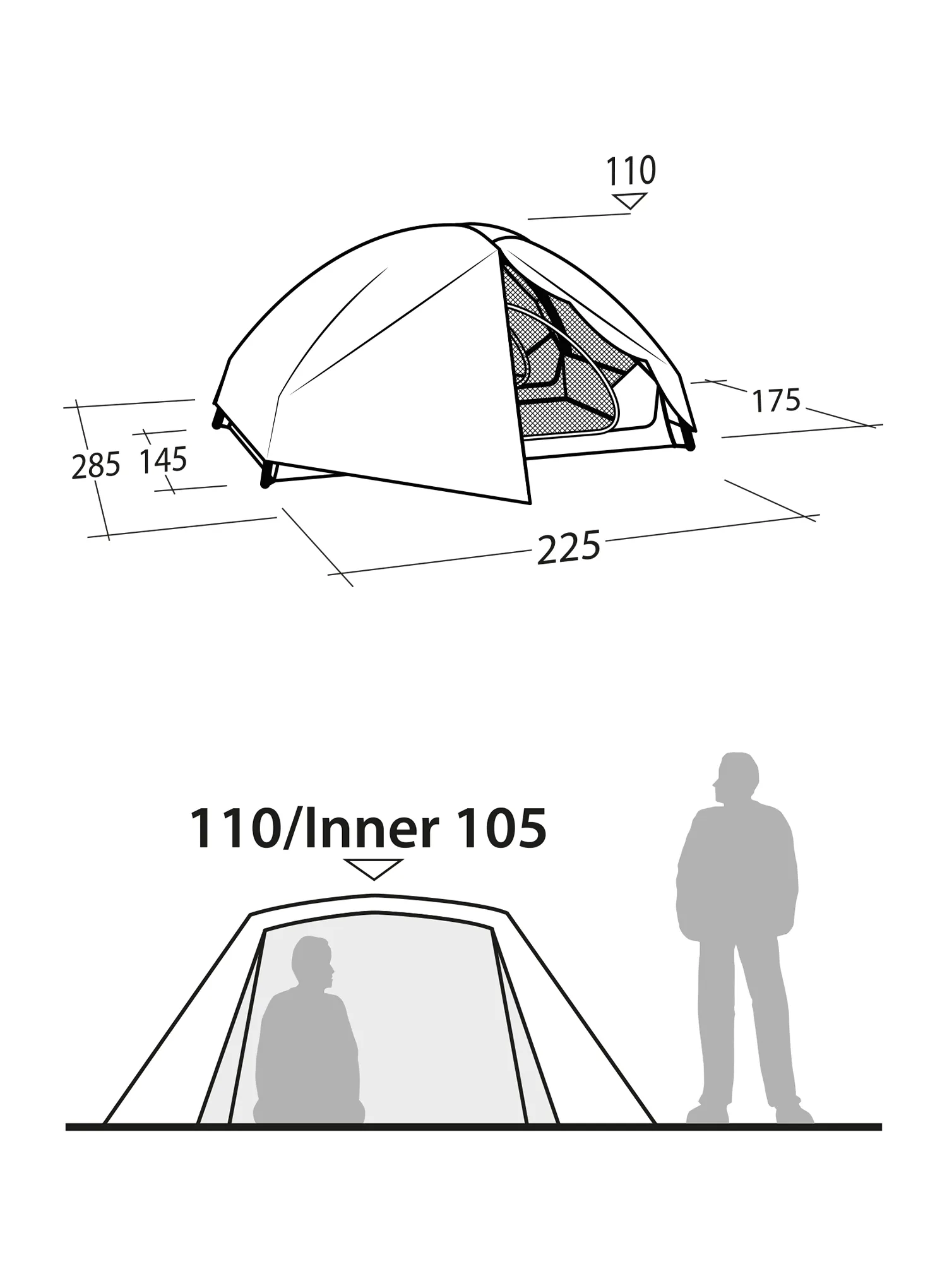 Šotor za tri osebe Robens Seeker 3 LW - green