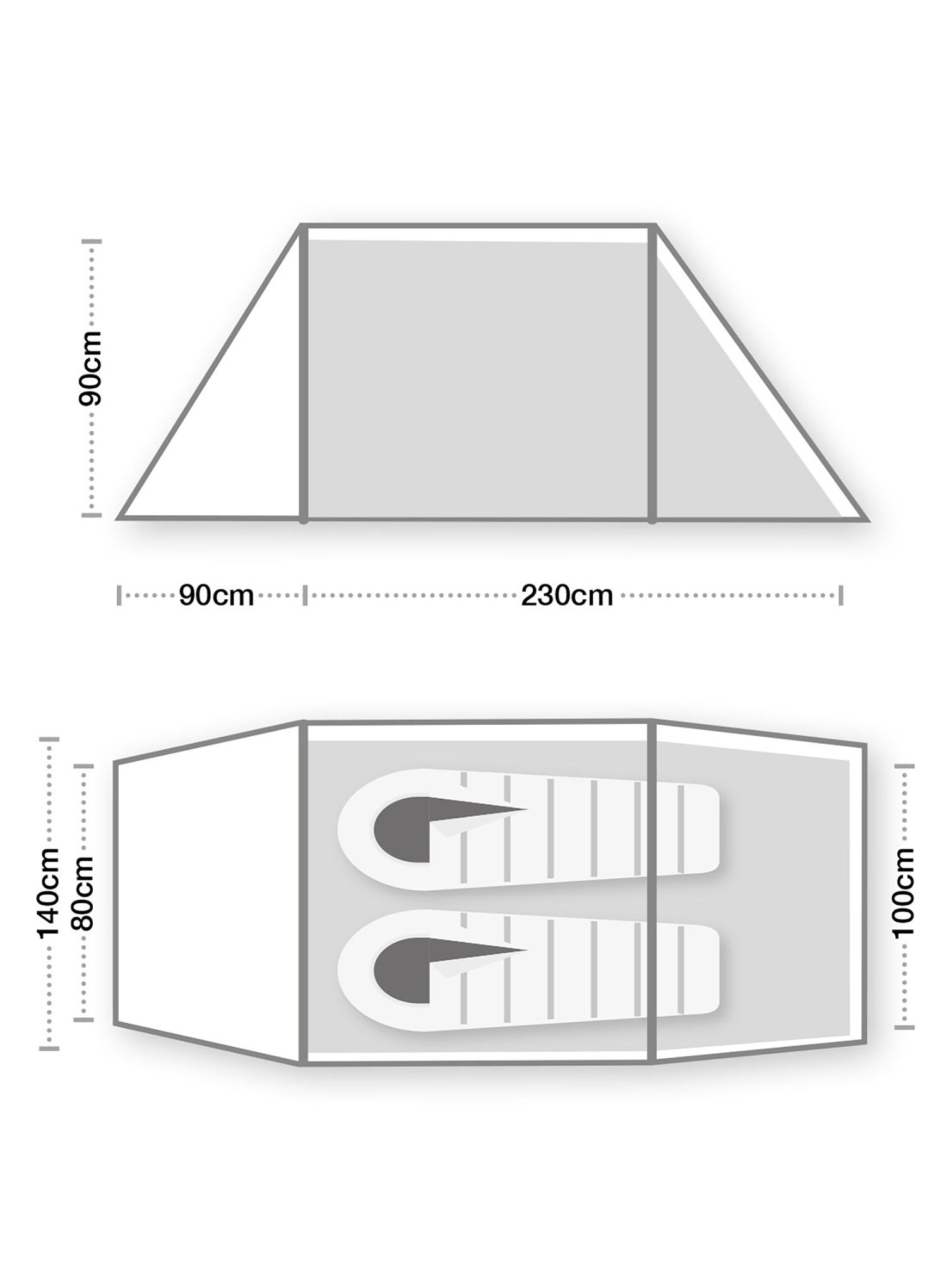 Šotor za 2 osebi Terra Nova Hoolie Compact 2 - green